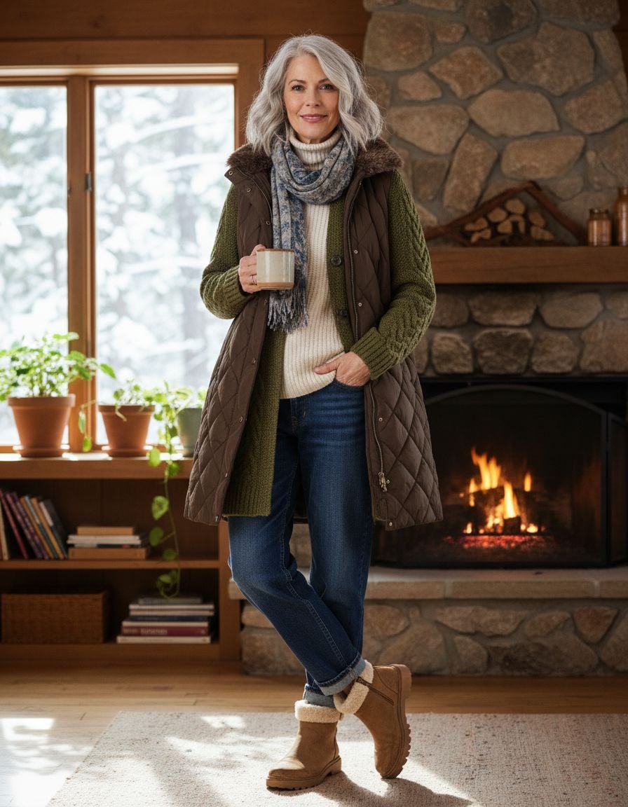 Turtleneck Layered Winter Outfit Base