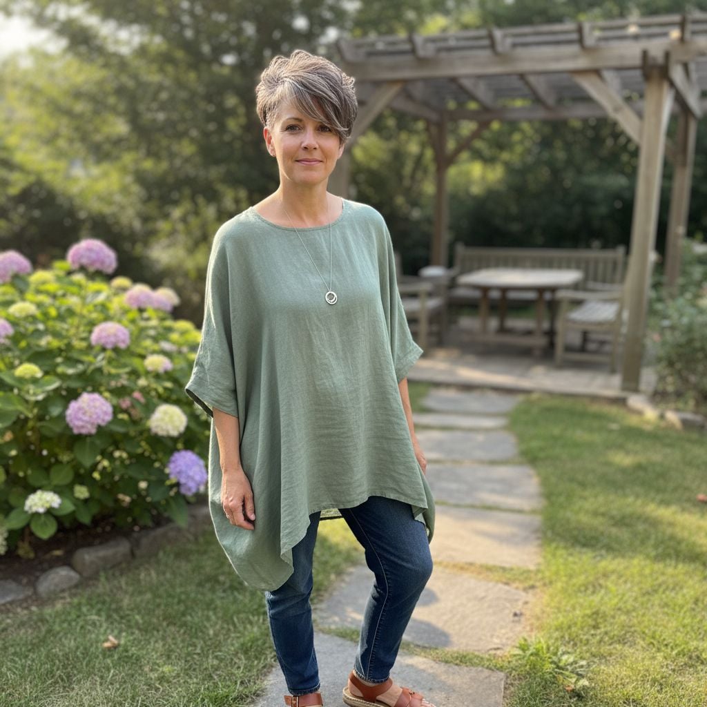 Undercut Pixie Hairstyle for Women 45+