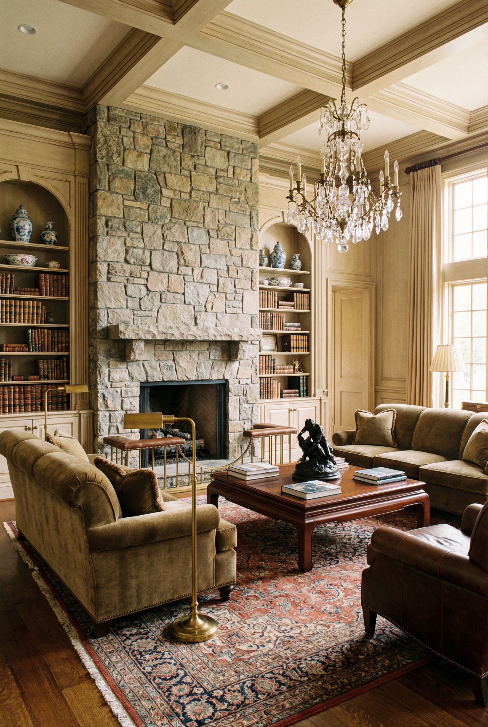 $100,000 Traditional Luxury Living Room