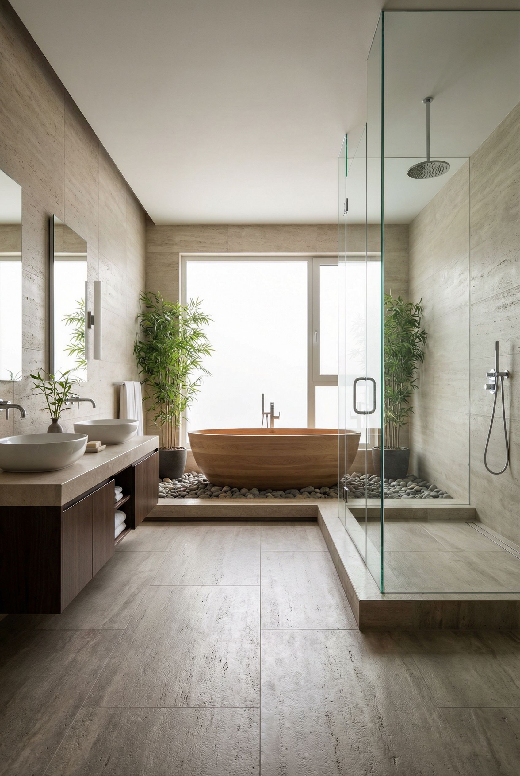 $100,000 Zen Spa Primary Bathroom