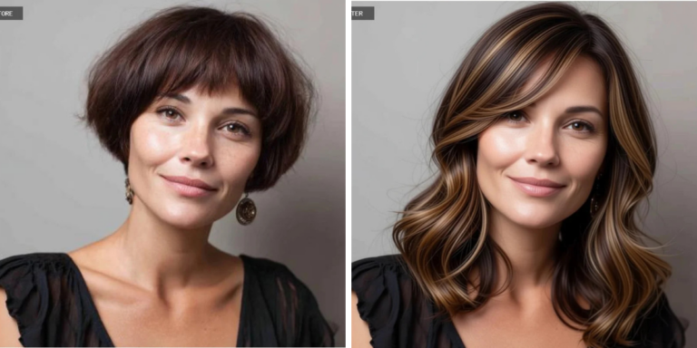 25 Before + After Hairstyle Transformations: From Tired to Gorgeous Shoulder-Length Layered Hairstyles