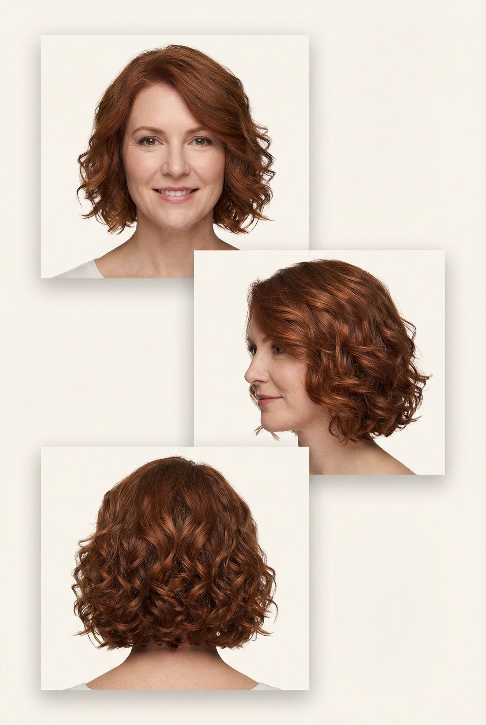 Bouncy Layered Bob with Soft Curls and Root Lift