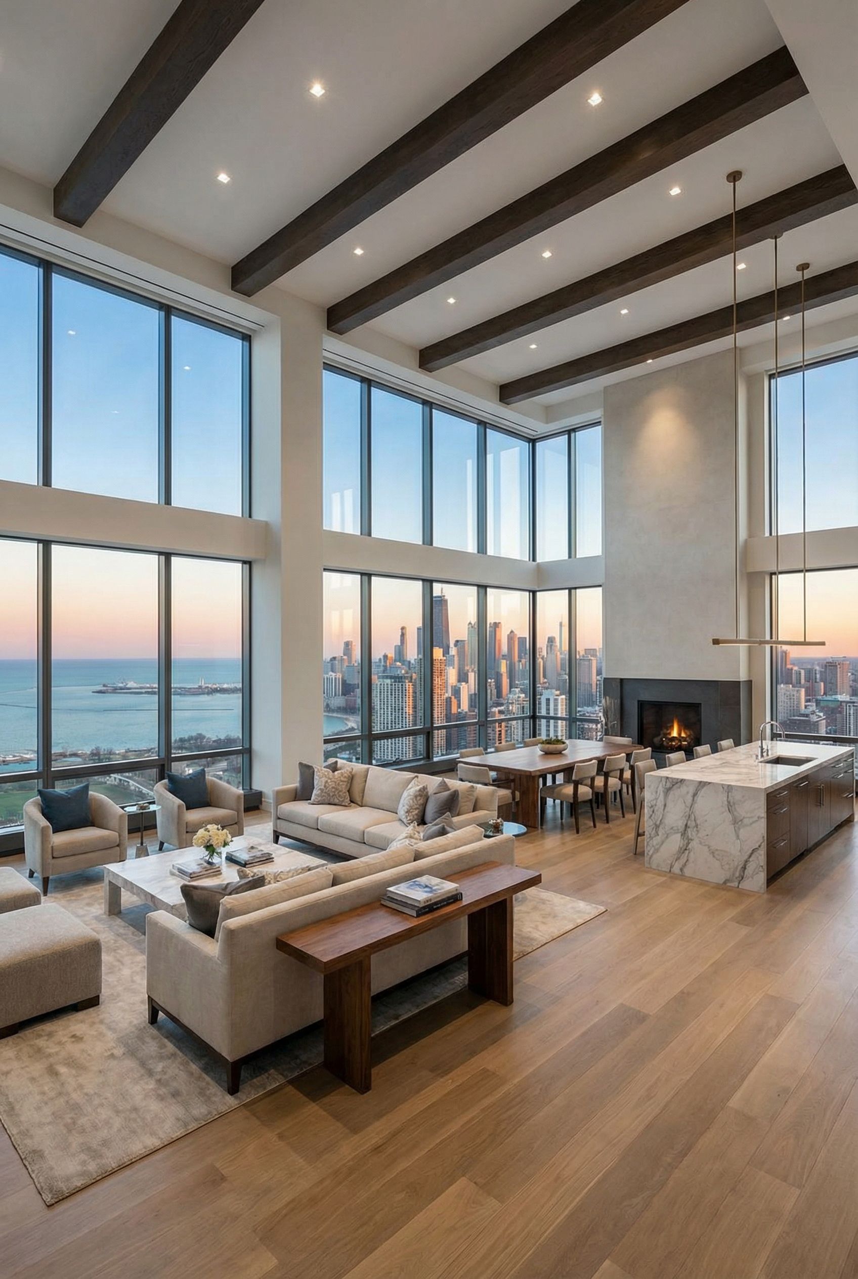 Chicago Skyline Luxury Great Room