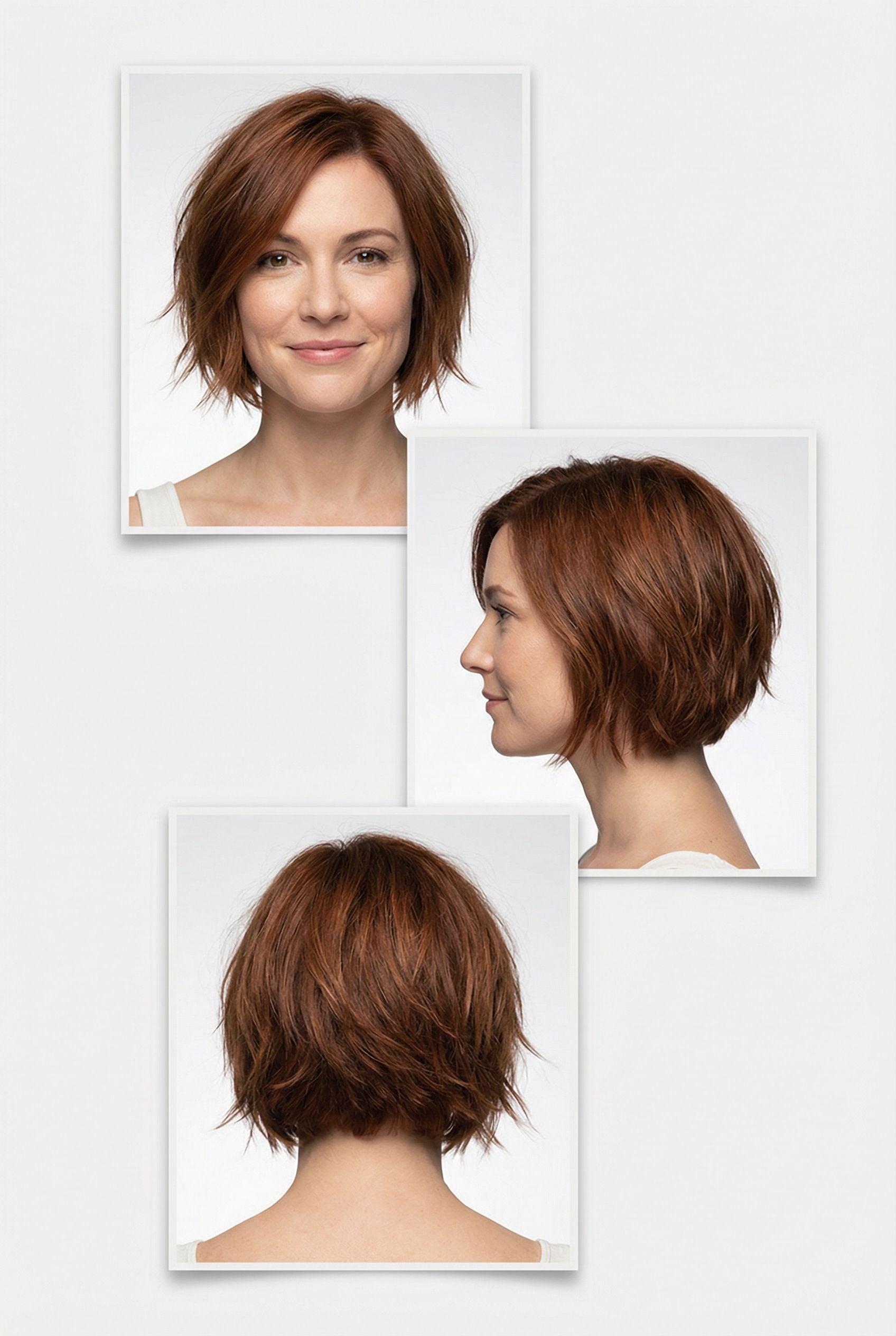 Choppy Chin-Length Bob with Razored Layers and Movement