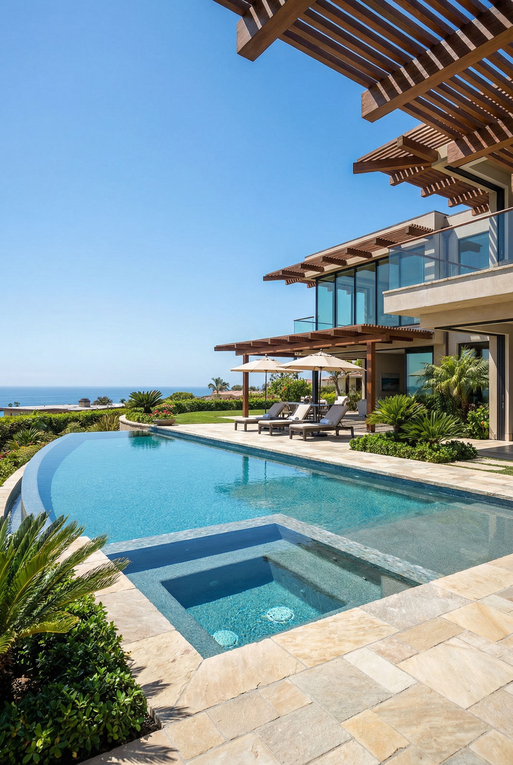 Coastal Estate Luxury Pool Paradise