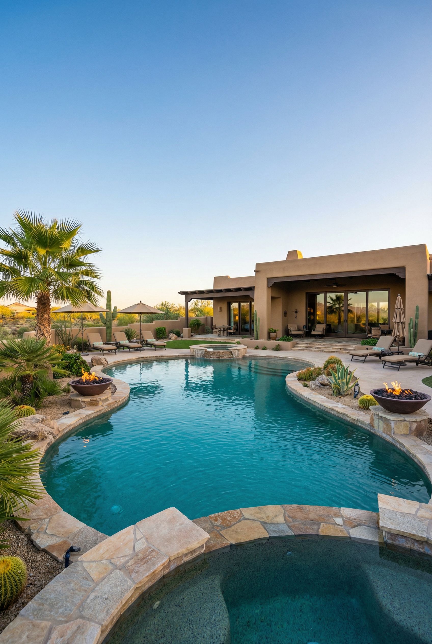 Desert Oasis Luxury Pool Sanctuary