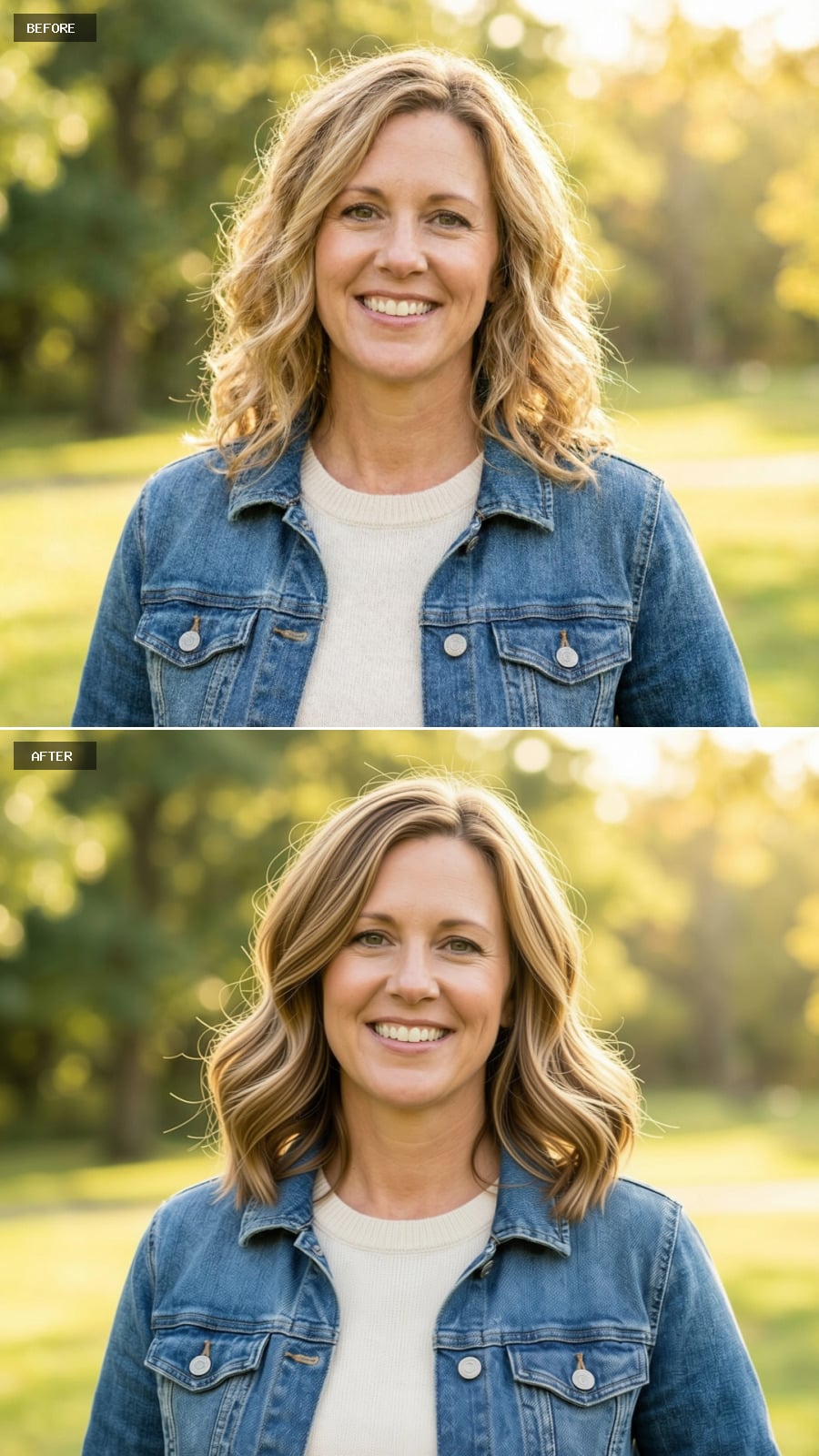 Romantic Auburn Curls with Copper Undertones