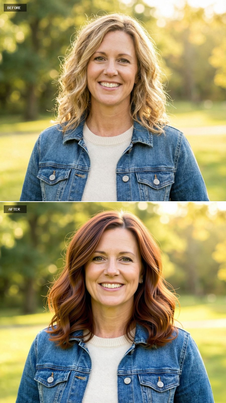 Chic Shoulder-Length Cut with Rose Gold Tones