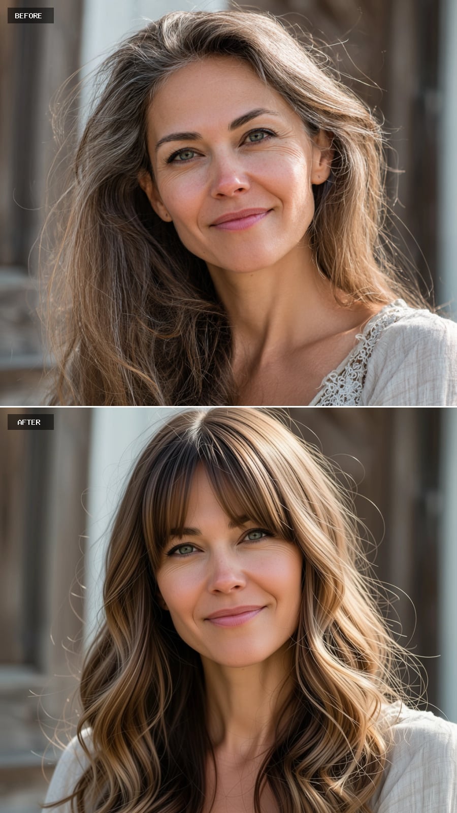 Romantic Auburn Curls with Copper Undertones