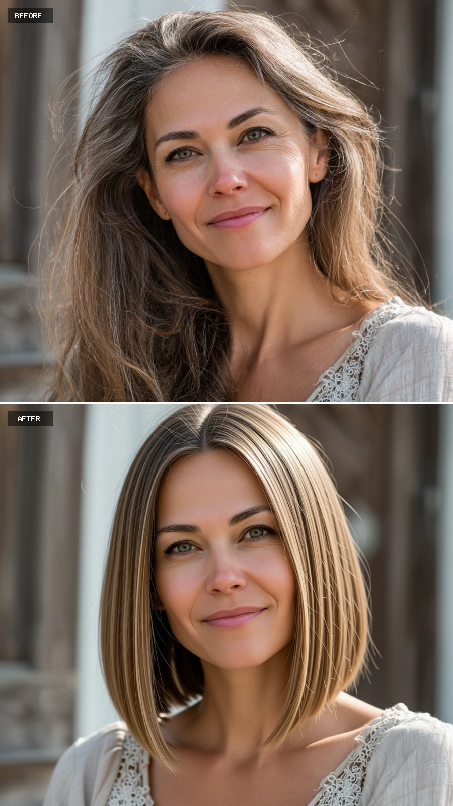 Cascading Chocolate Brown Waves with Caramel Ribbons