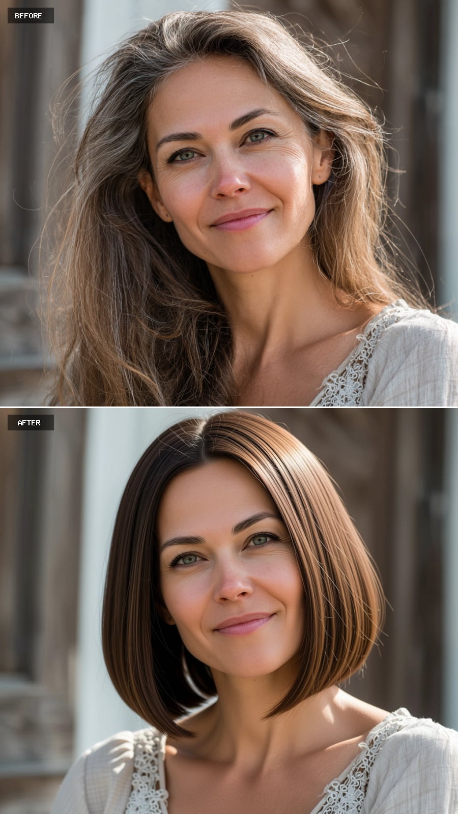 Textured Crop with Ice Blonde Highlights