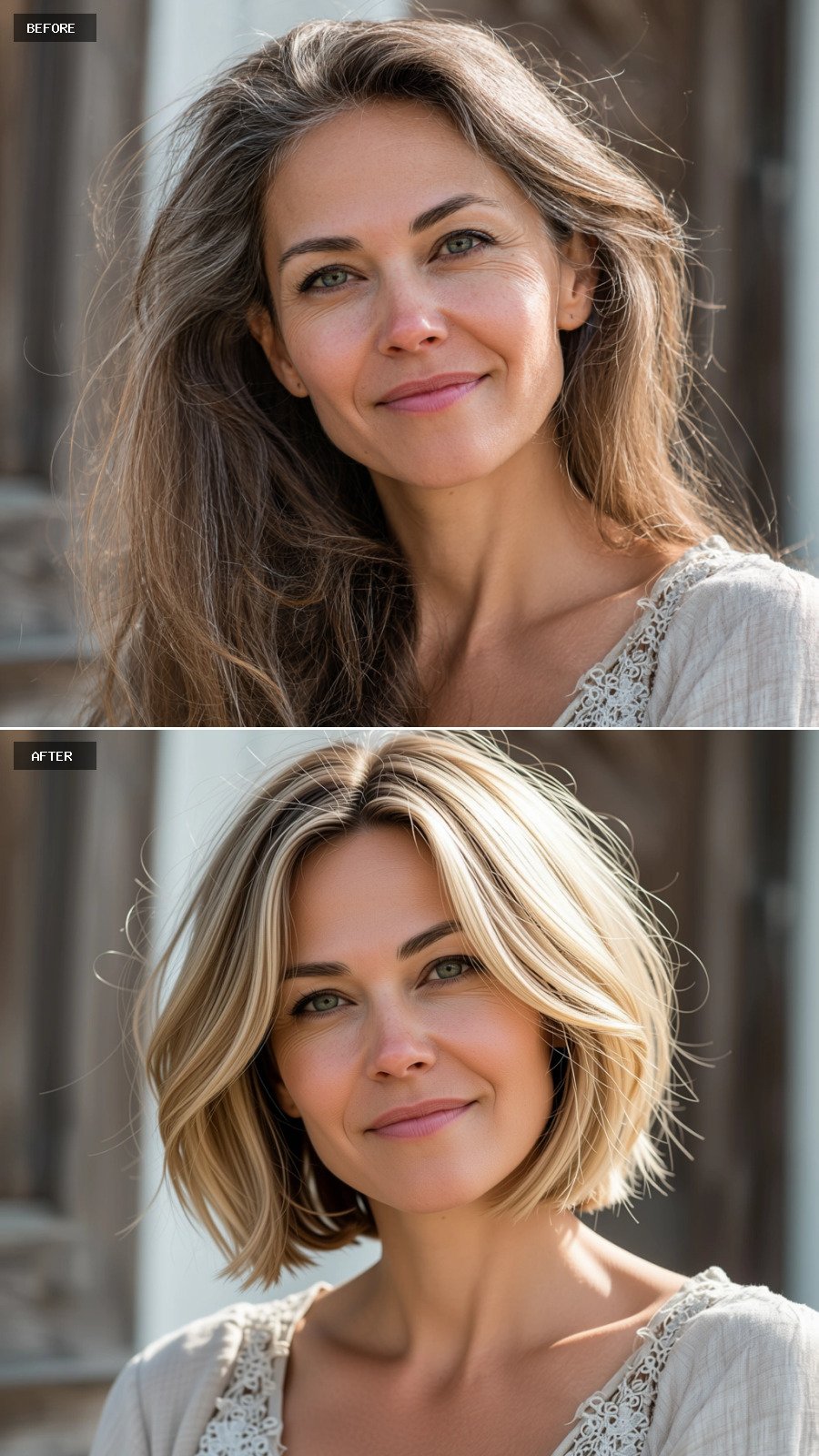 Modern Mullet with Pastel Pink Accents