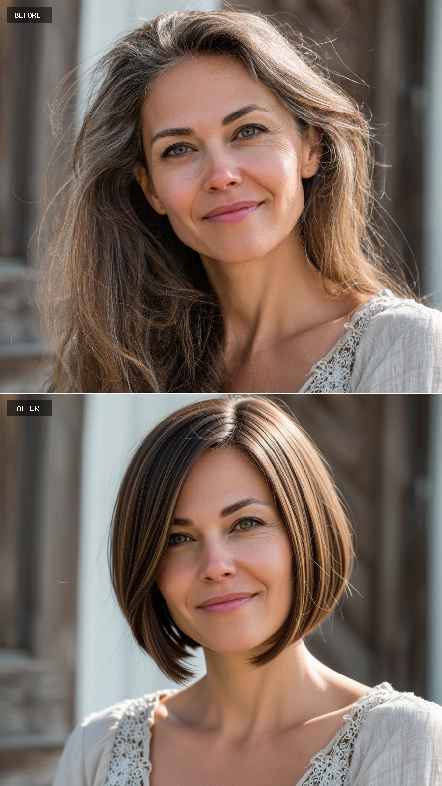 Silky Straight Hair in Deep Mahogany