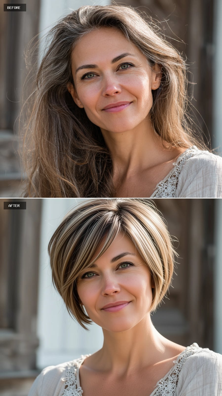 Wispy Layered Cut with Warm Caramel Tones