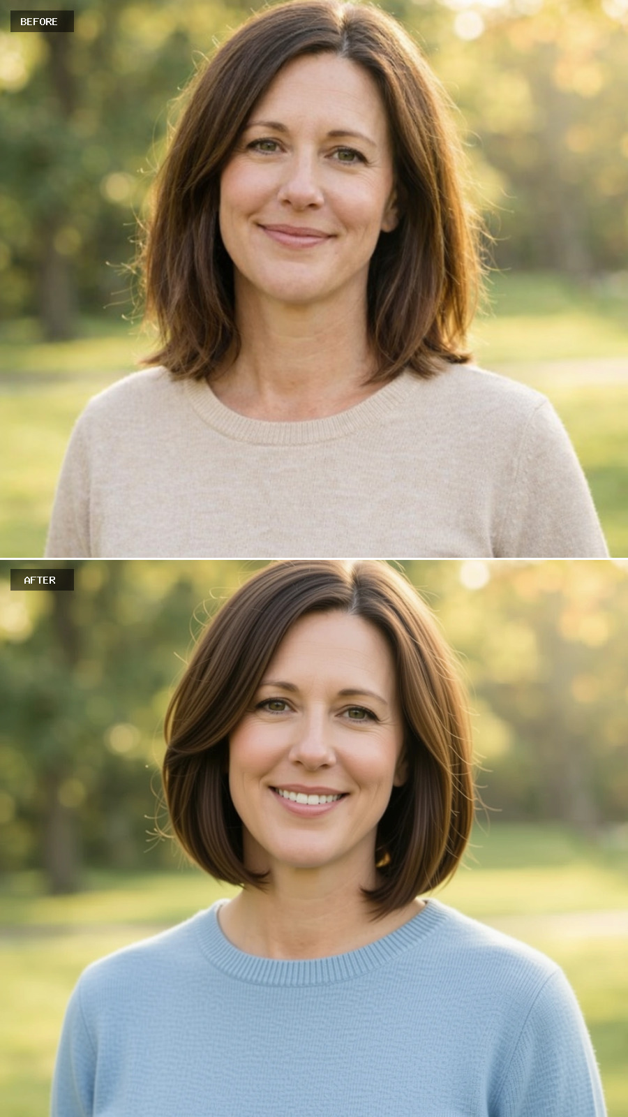 Choppy Layered Shag in Dimensional Brunette Shades