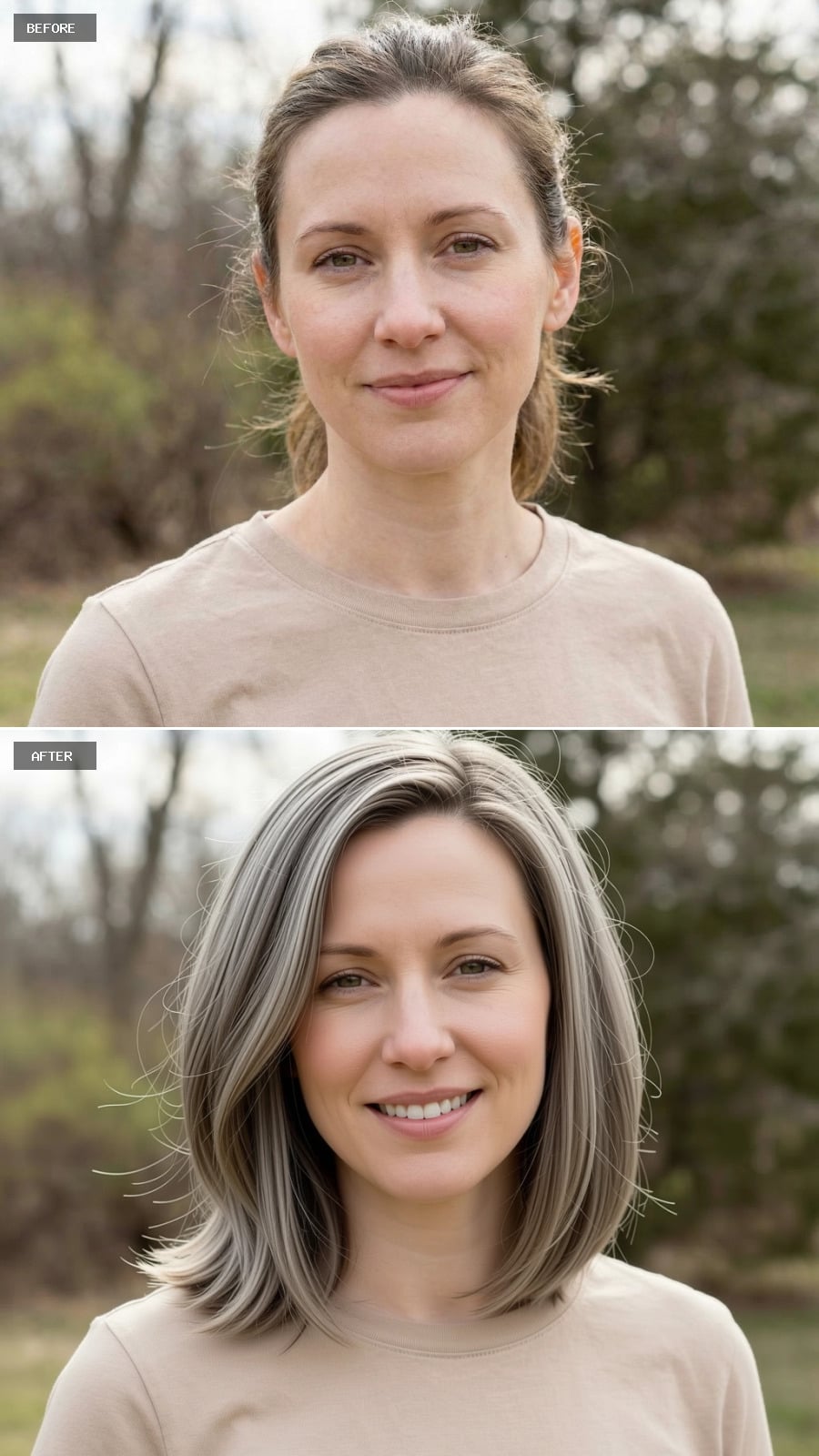 Flowing Mahogany Waves Past the Shoulders