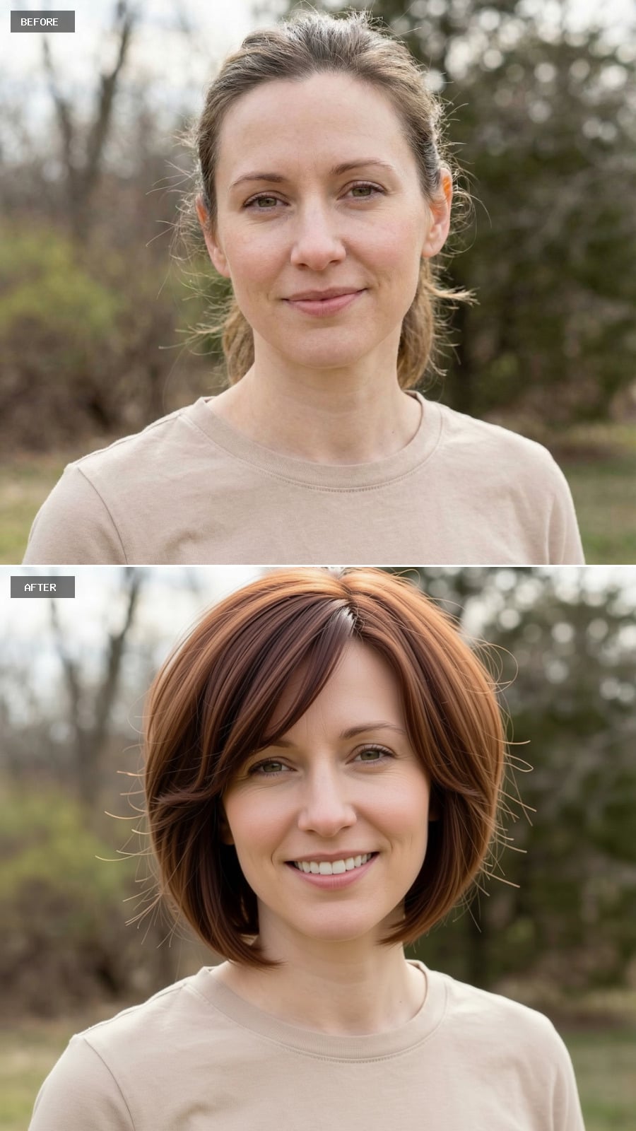 Sleek Angled Lob with Icy Blonde Finish