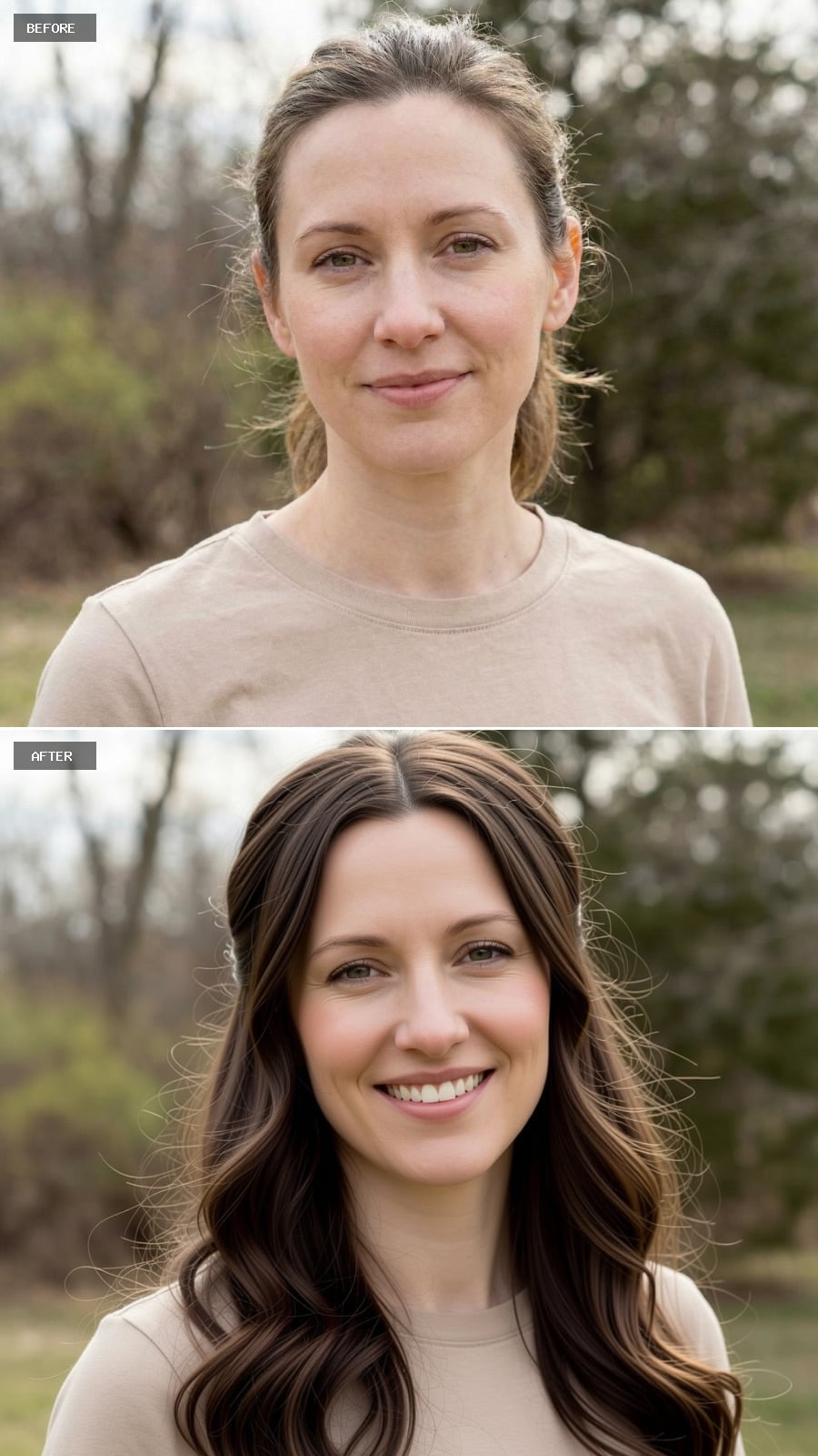 Blunt Cut Lob with Glossy Black Finish