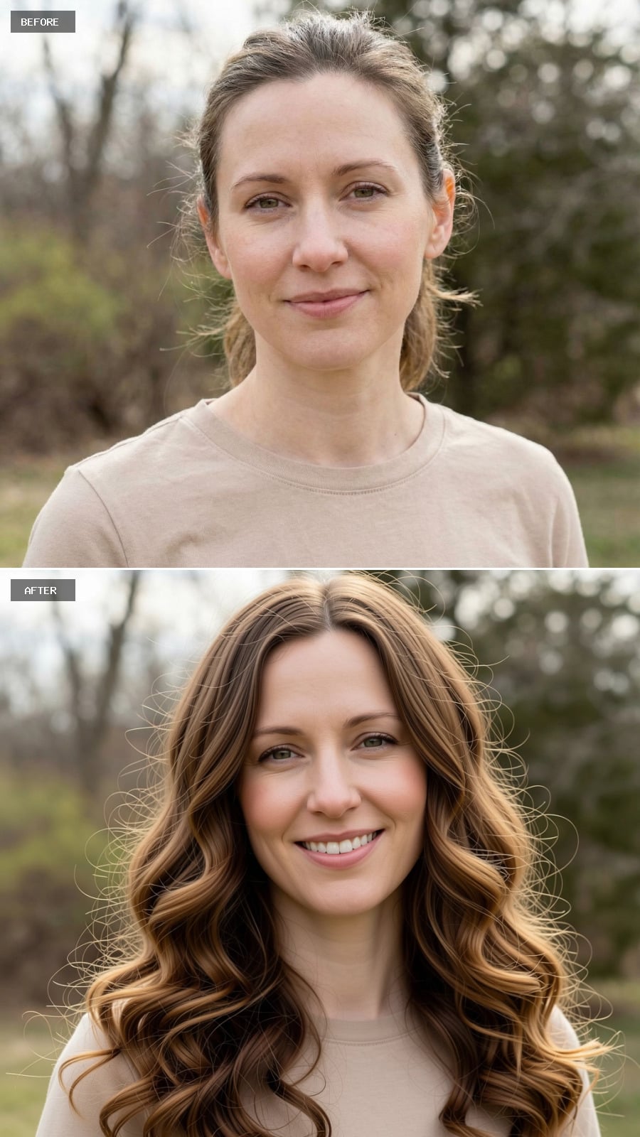 Feathered Pixie with Sandy Blonde Color