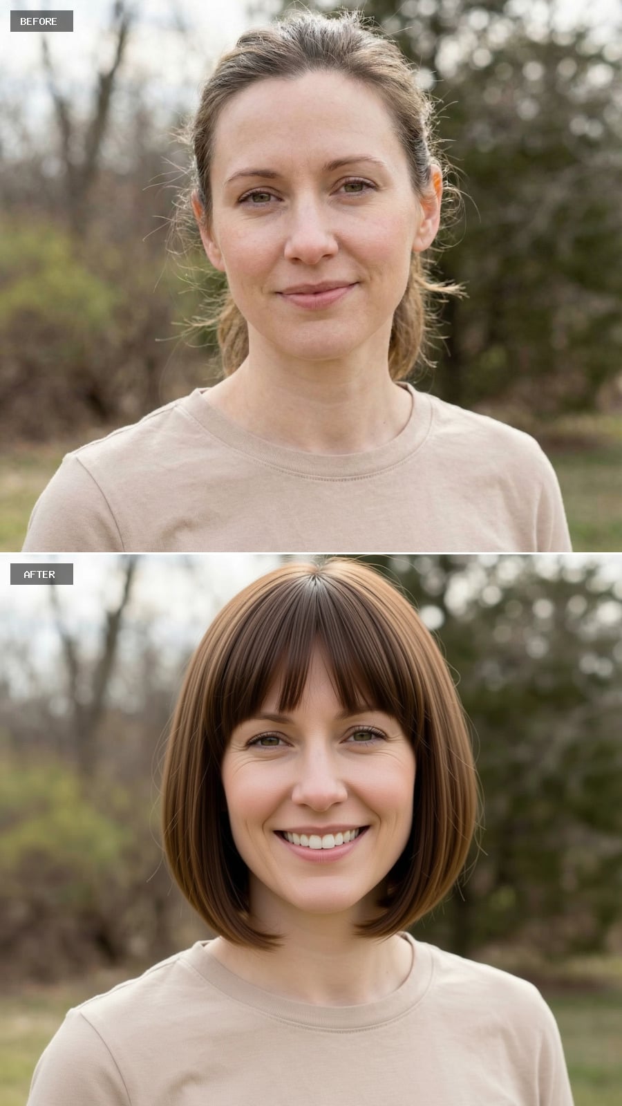 Cascading Layers with Rich Mocha Brown