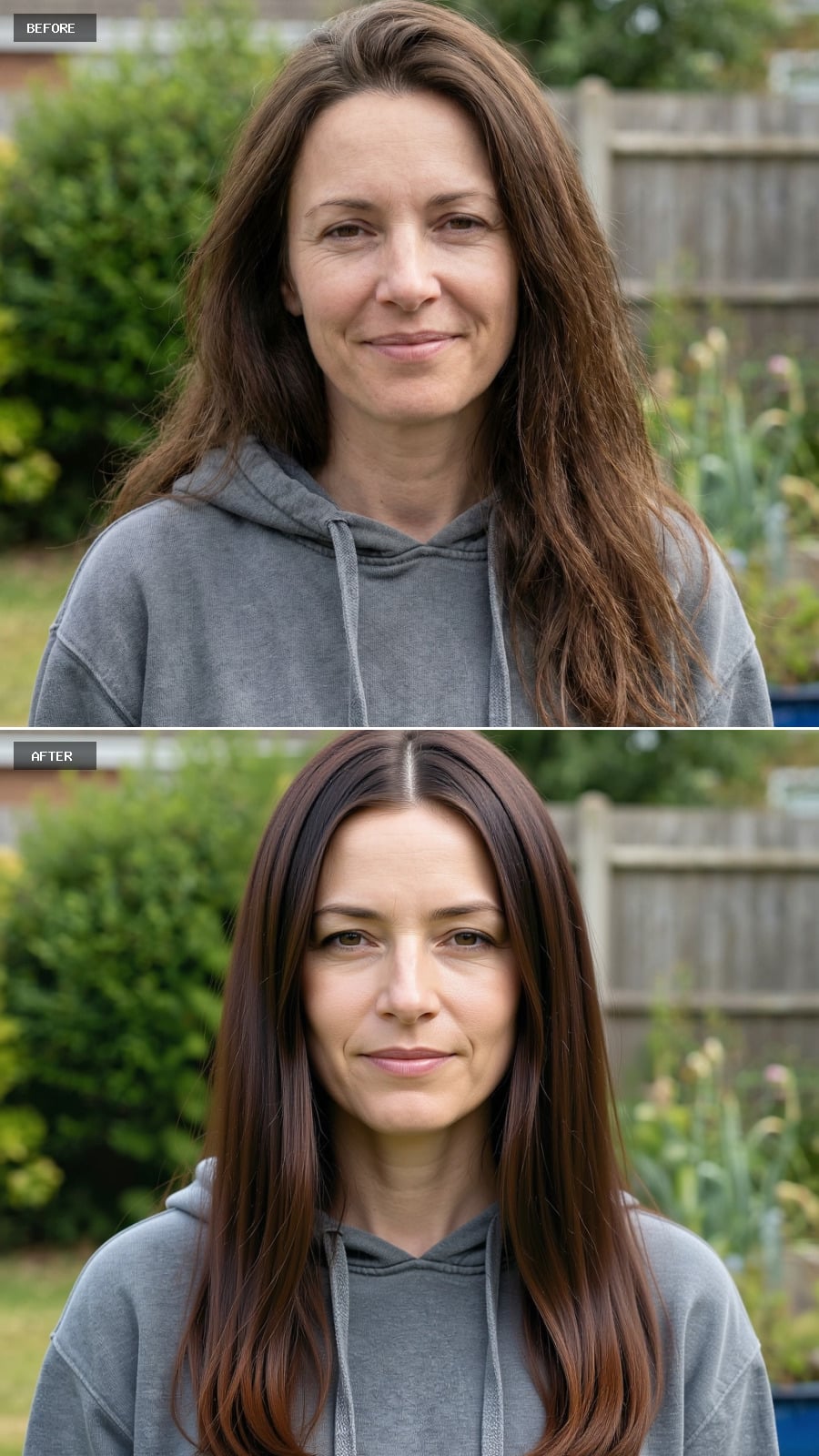 Sleek Platinum Blonde with Blunt Ends