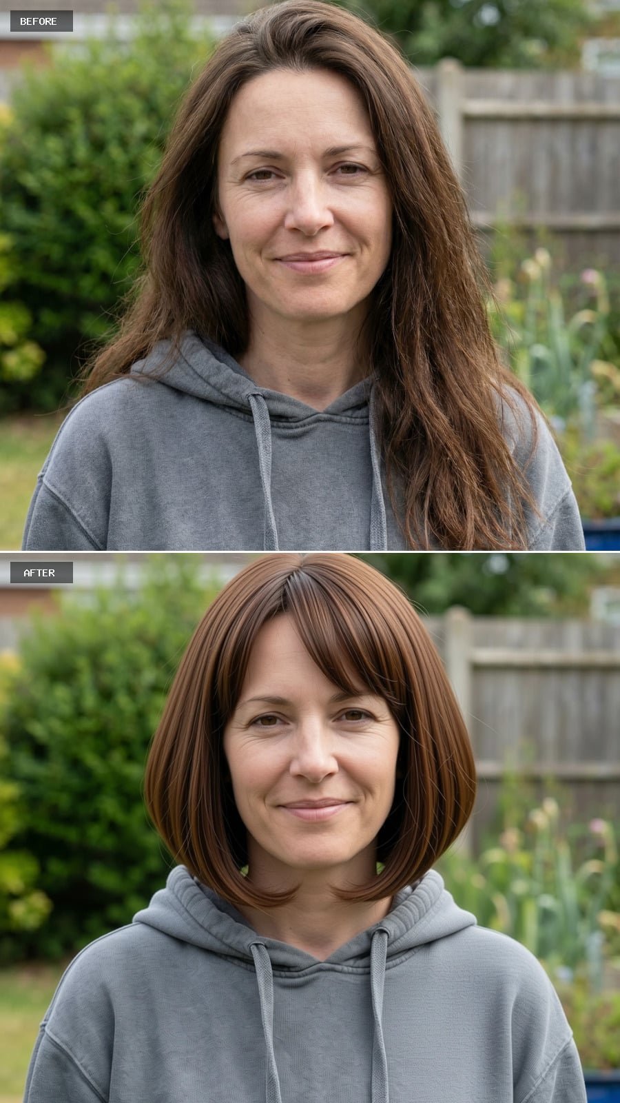 Polished Espresso Brown Bob with Shine