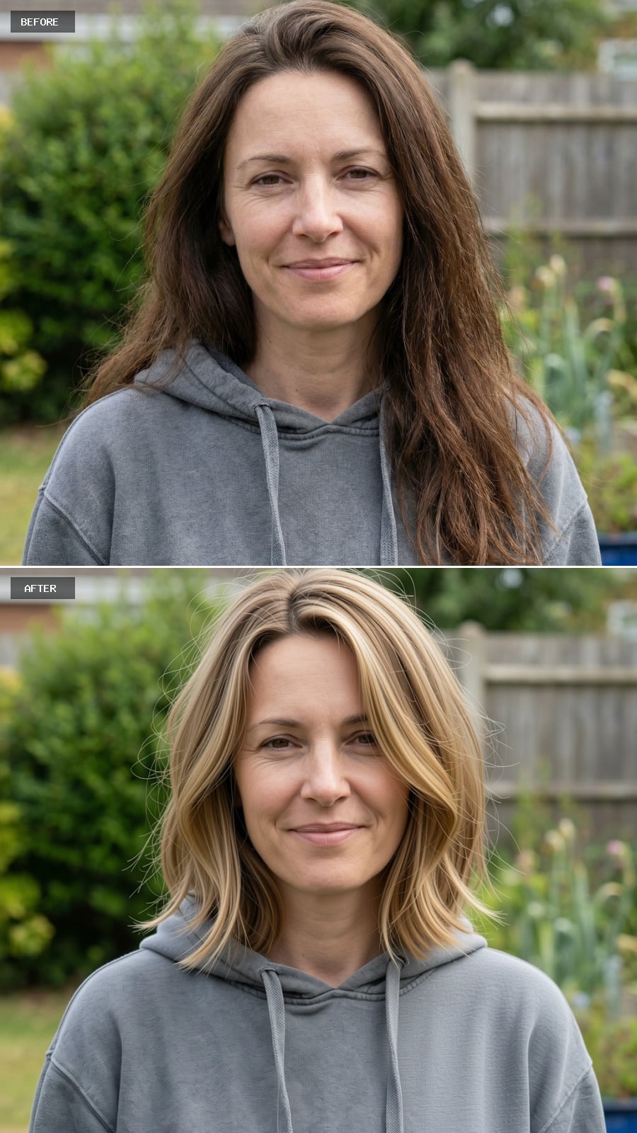 Textured Champagne Blonde Pixie with Side-Swept Bangs
