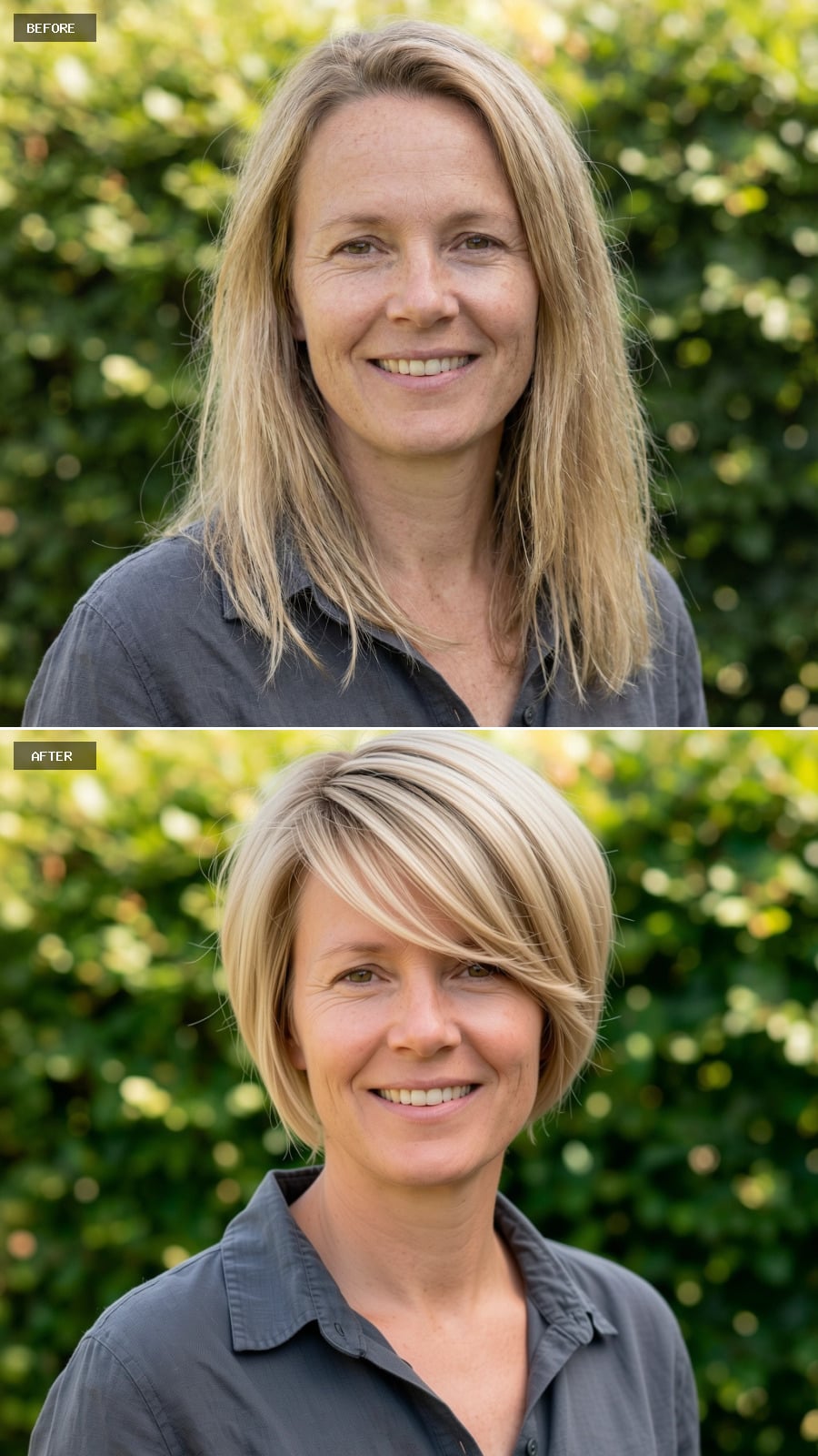 Soft Pixie With Side-swept Fringe, Light Golden Blonde, Airy Feathered Styling