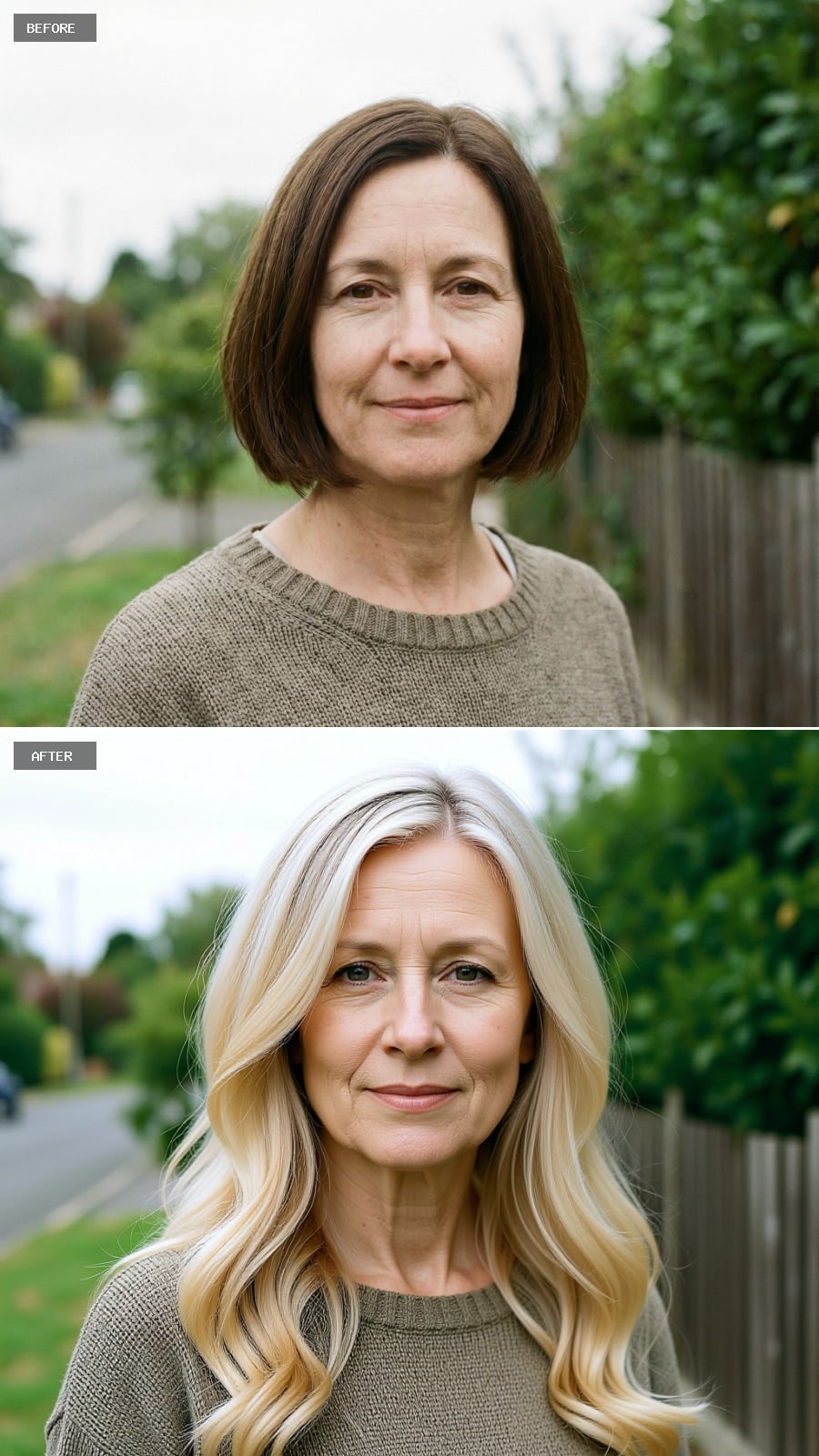 Long Hair With Dramatic Long Layers And Beveled Ends, Bright Scandinavian Blonde, Smooth Salon Blowout With Movement