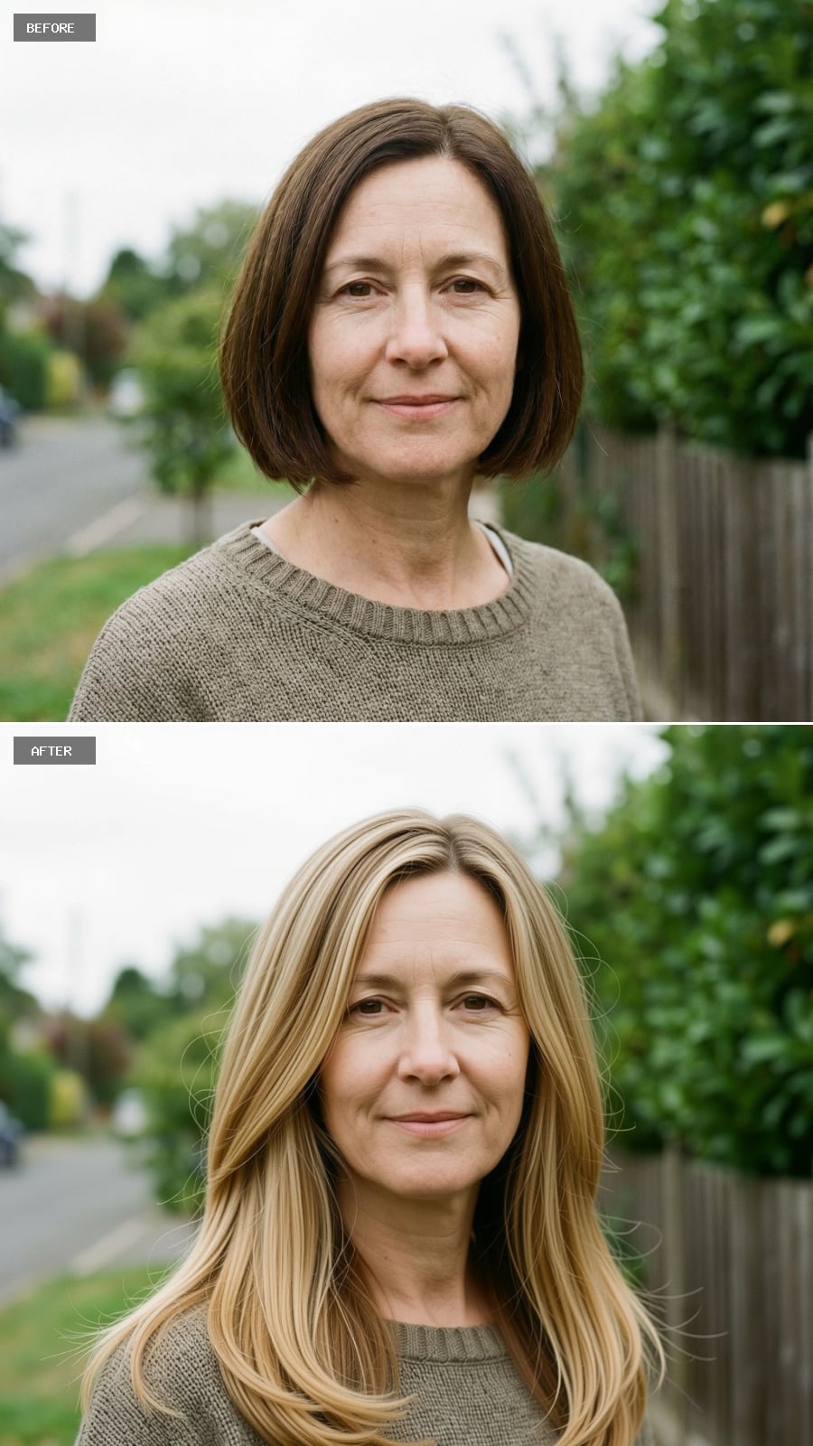 Long Layered Cut With Internal Layering For Fullness, Warm Wheat Blonde, Straight With Subtle Bend At The Tips