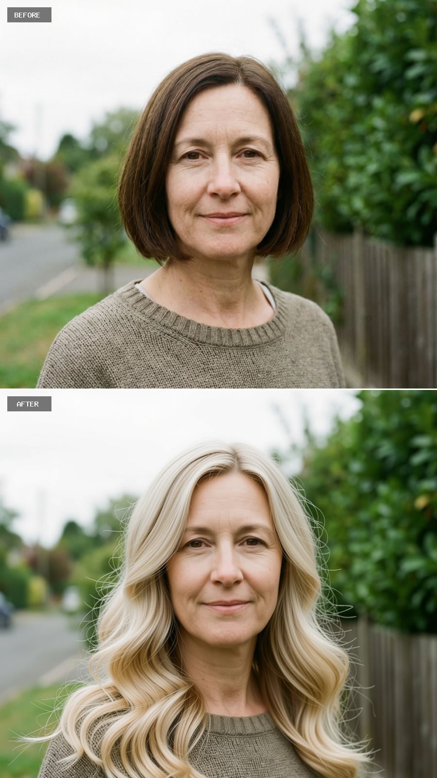 Extra-long Hair With Soft U-shaped Back, Pale Golden Blonde, Relaxed Beach-wave Texture