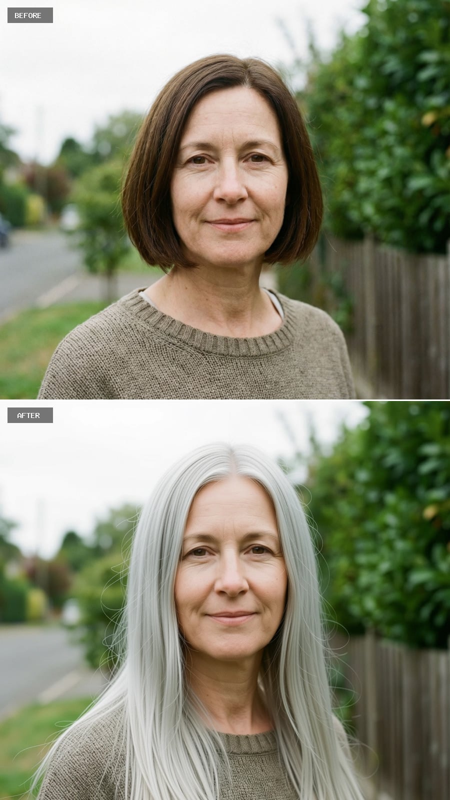 Extra-long Hair Dyed Cool Nordic Blonde, Straight With Lightweight Movement And Clean Center Part