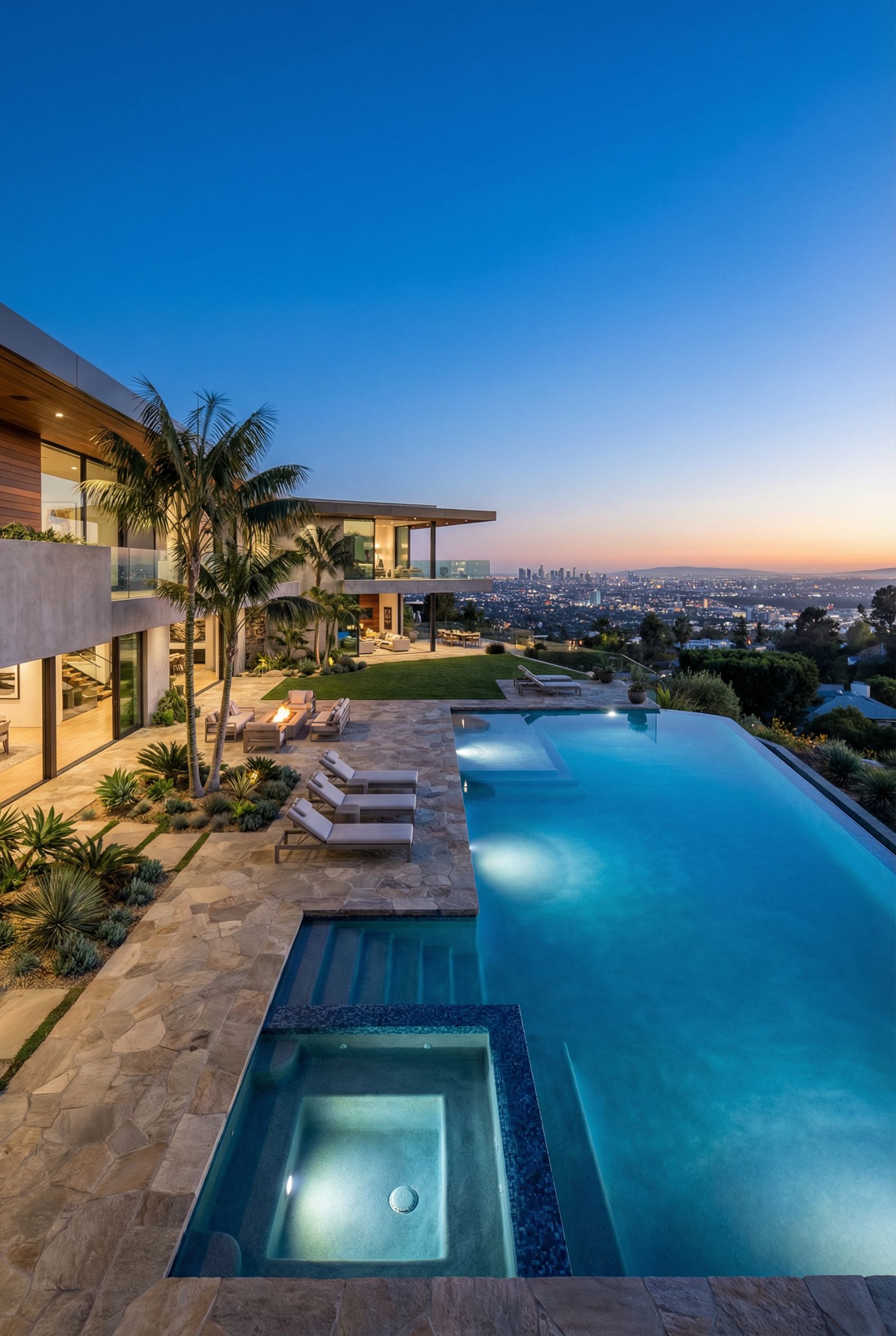 Hollywood Hills Luxury Pool Estate