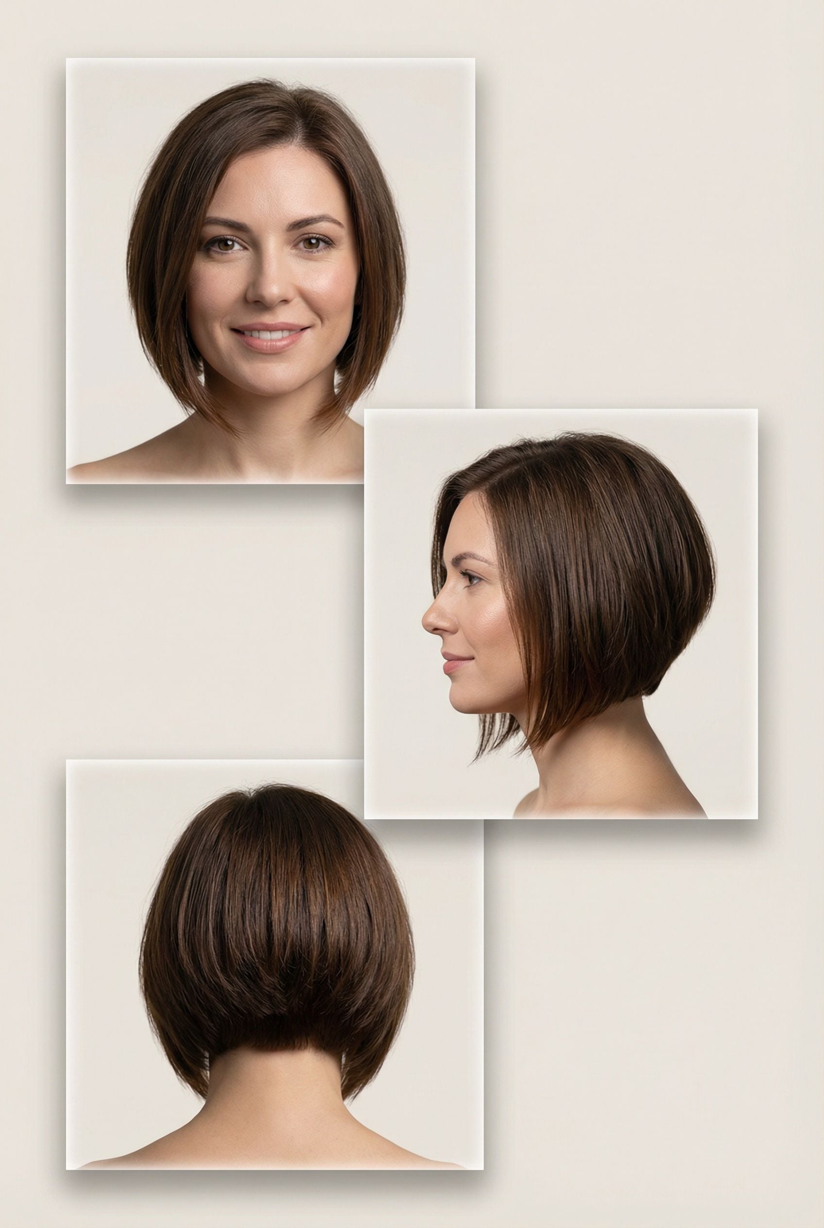 Inverted Bob with Stacked Back and Elongated Front Layers