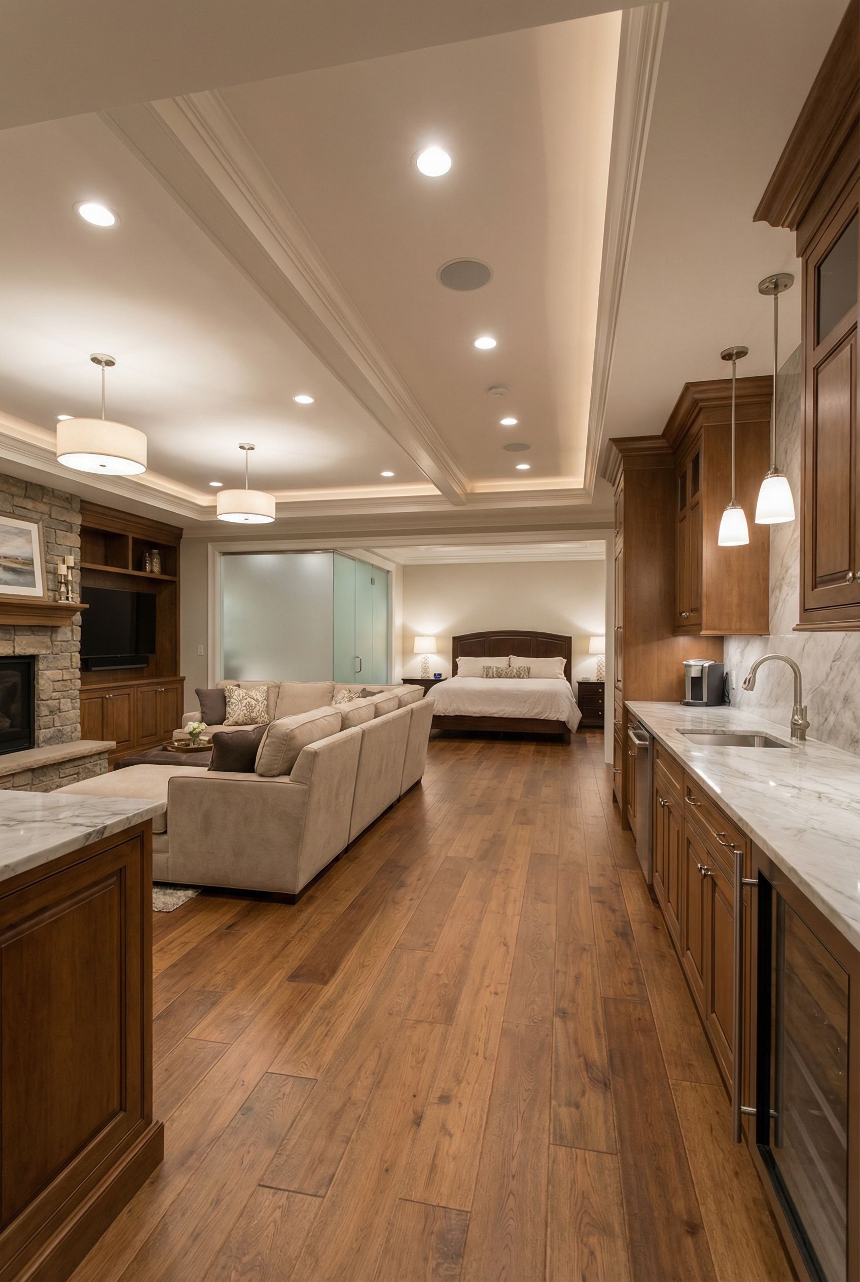 Luxury Finished Open Concept Guest Wing