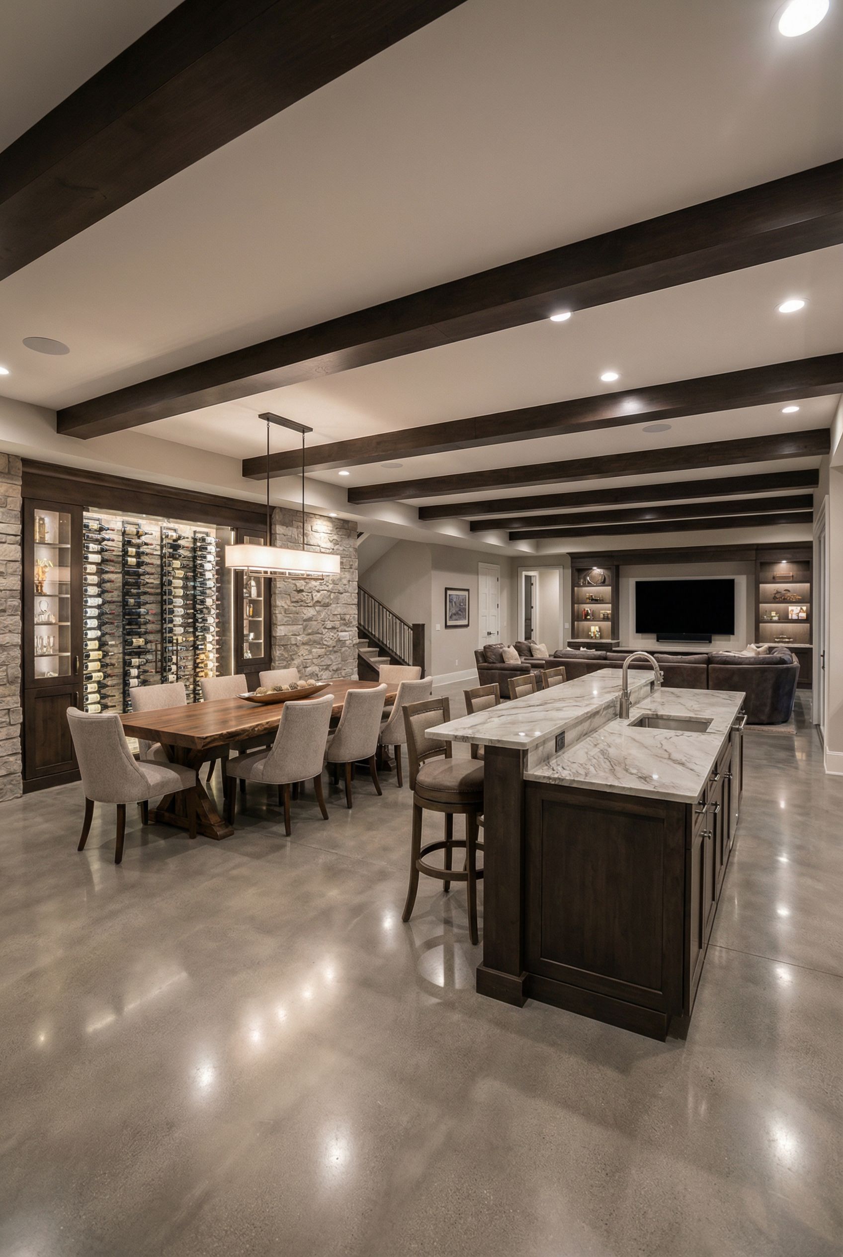 Luxury Open Concept Dining and Entertaining Design