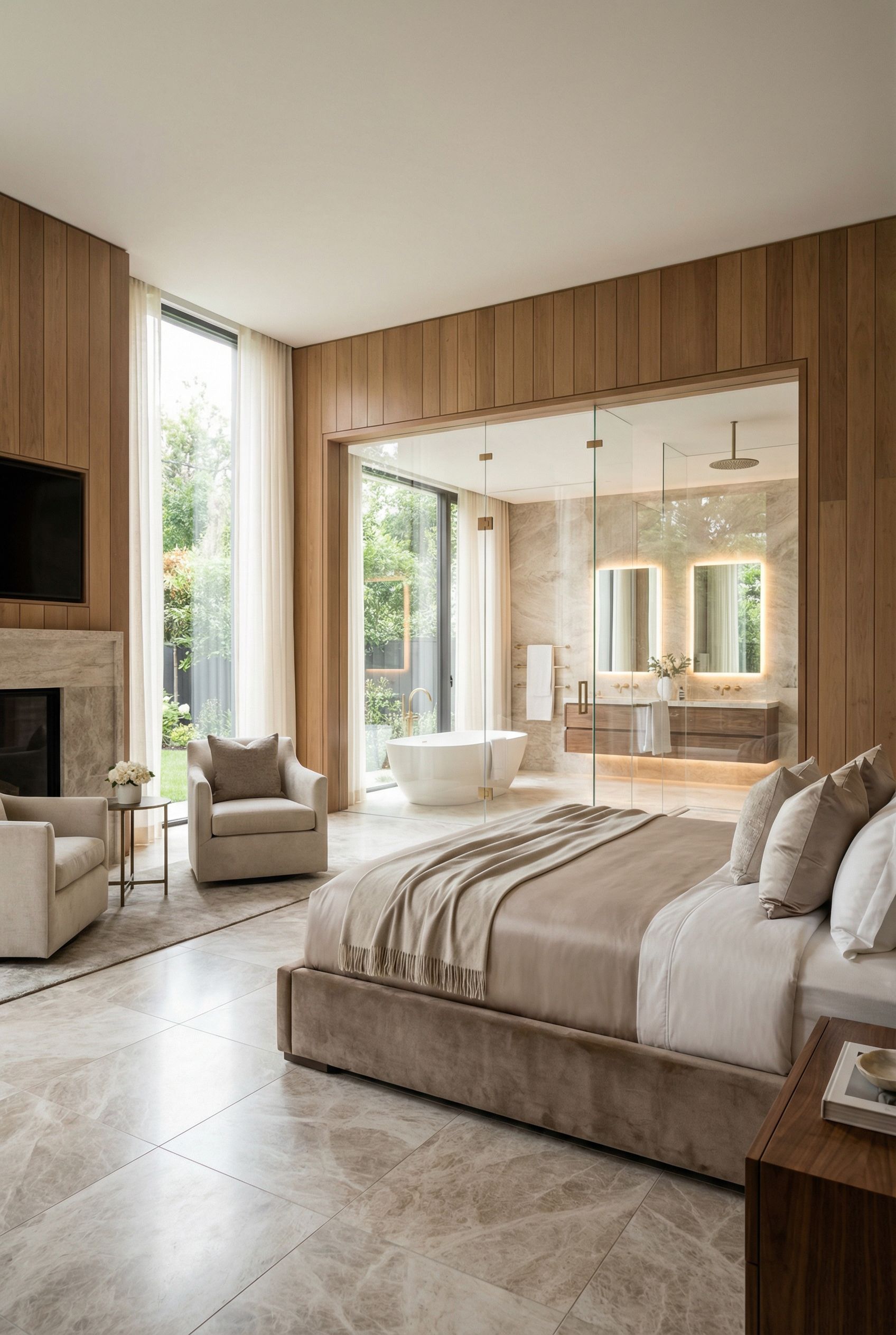 Luxury Primary Bedroom with Spa-Inspired Ensuite Bathroom