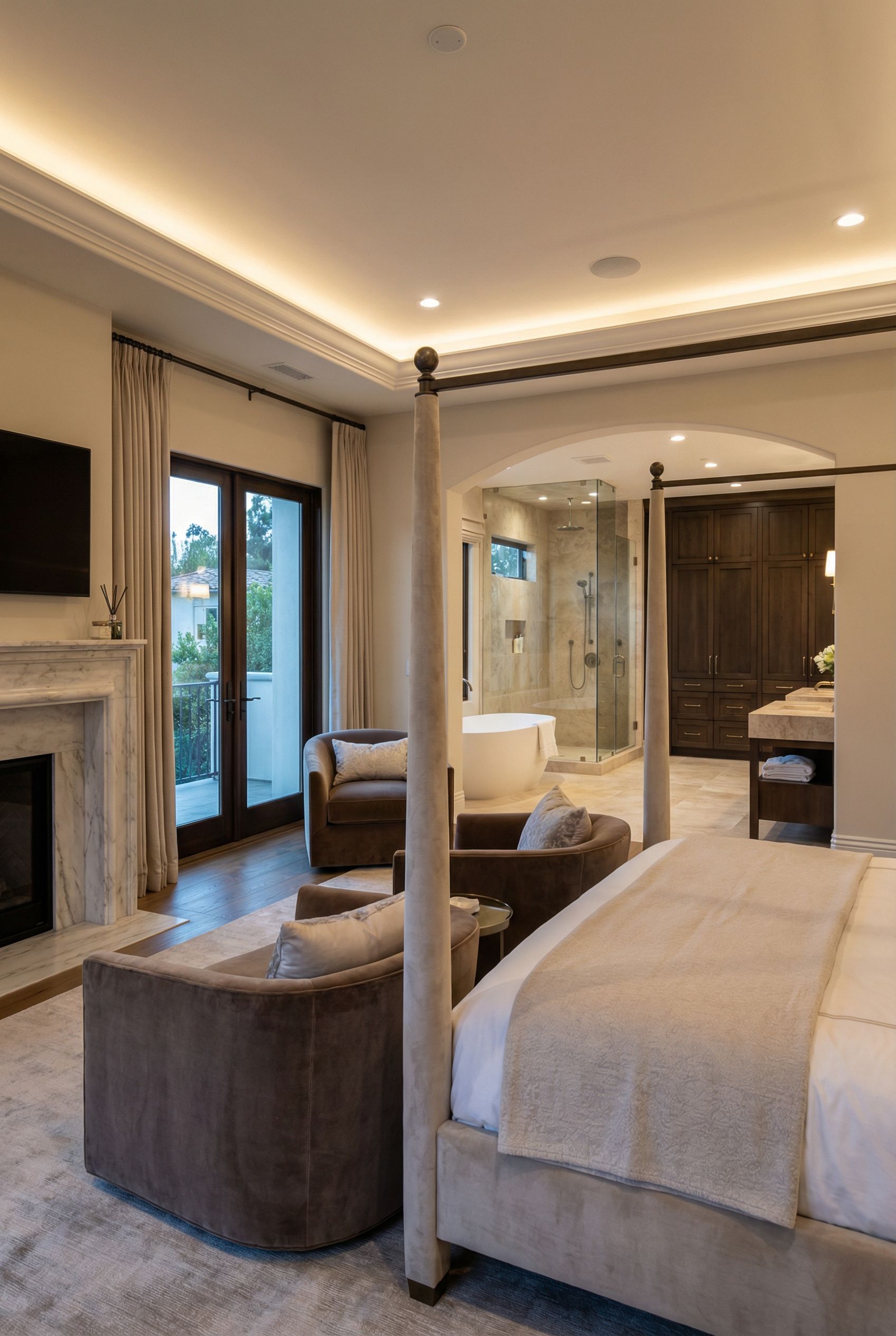 Luxury Primary Bedroom with Spa-Style Ensuite Bath