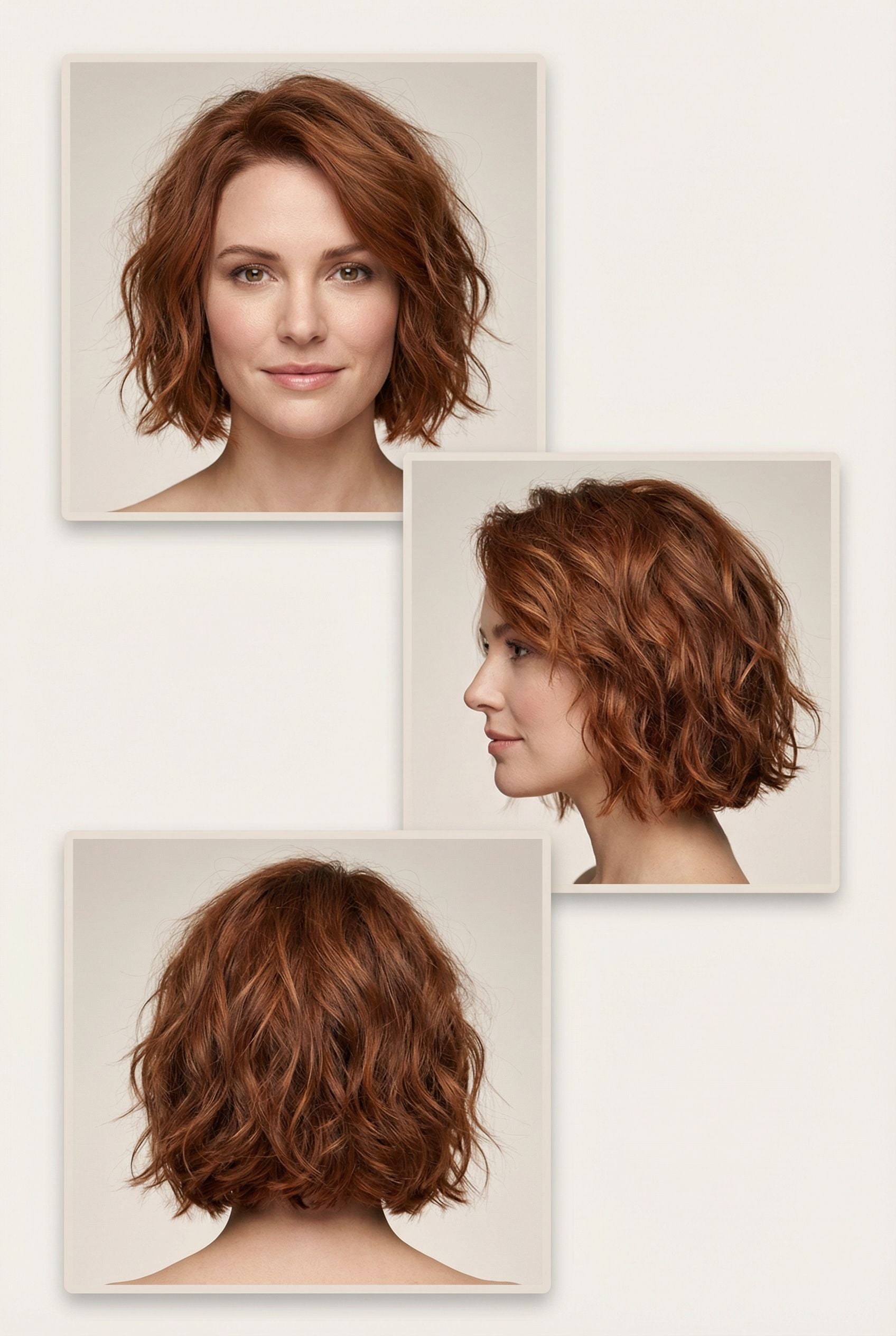Messy Textured Bob with Undone Waves and Tousled Layers