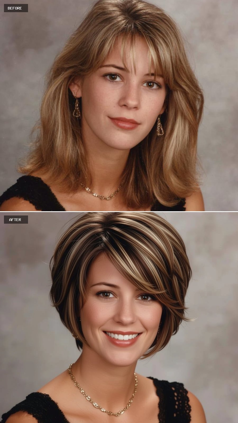 This Look on a Heart-Shaped Face with Fair Skin