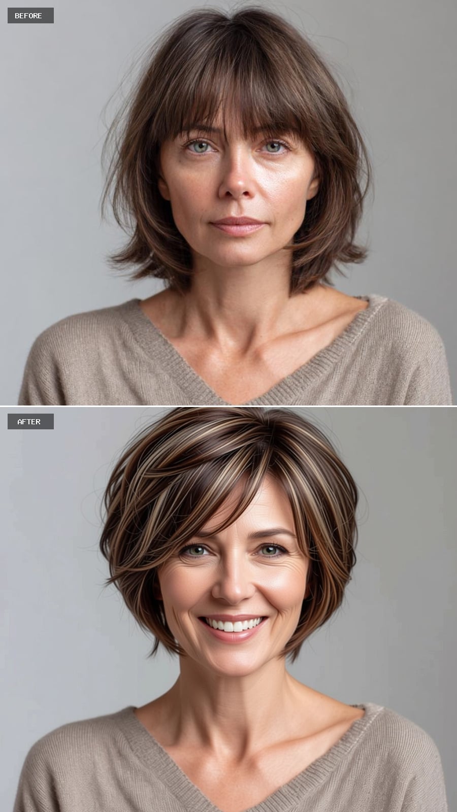 A Round Face Finds Balance with This Style