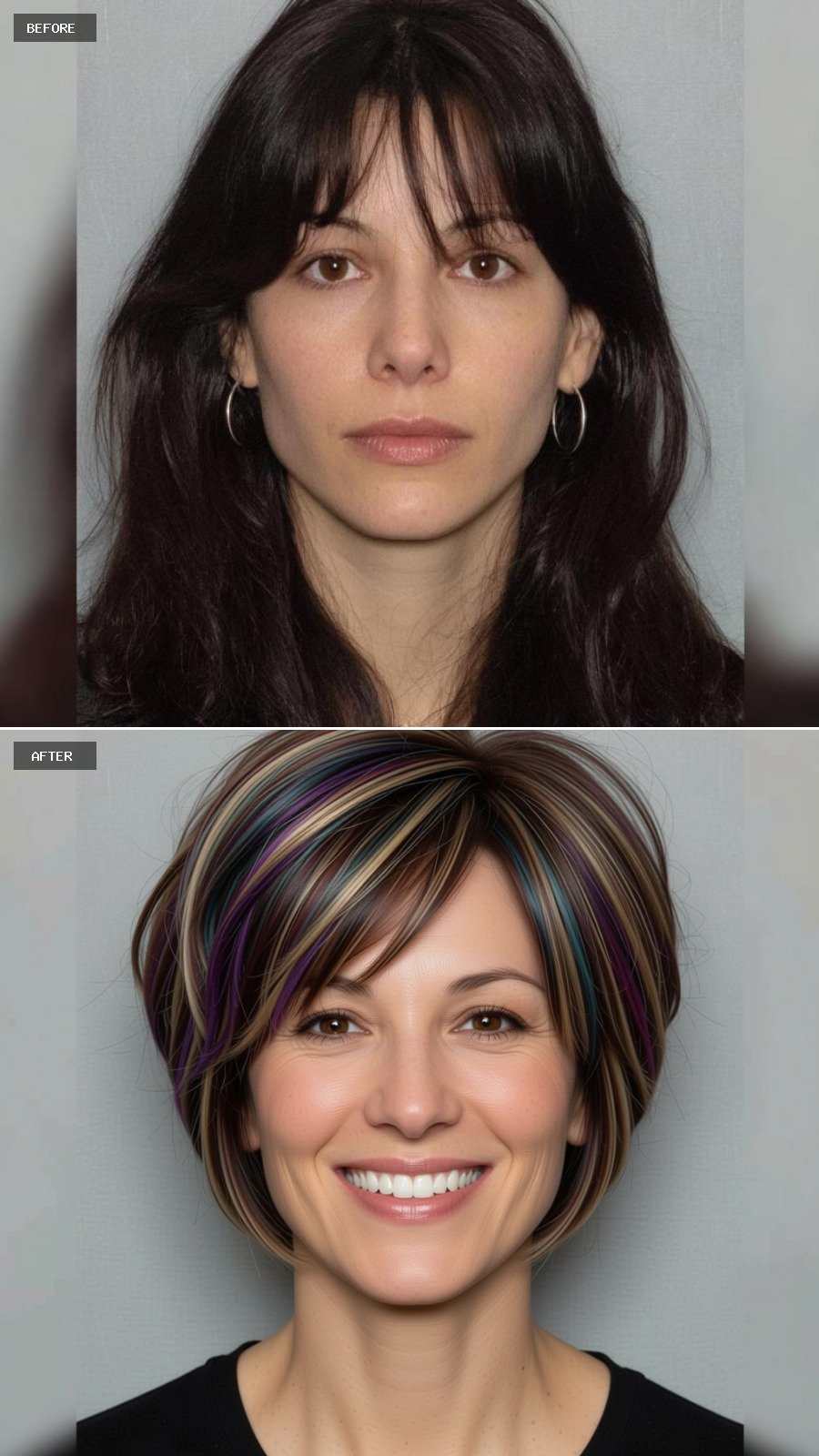 Stunning on a Square Jawline with Olive Skin