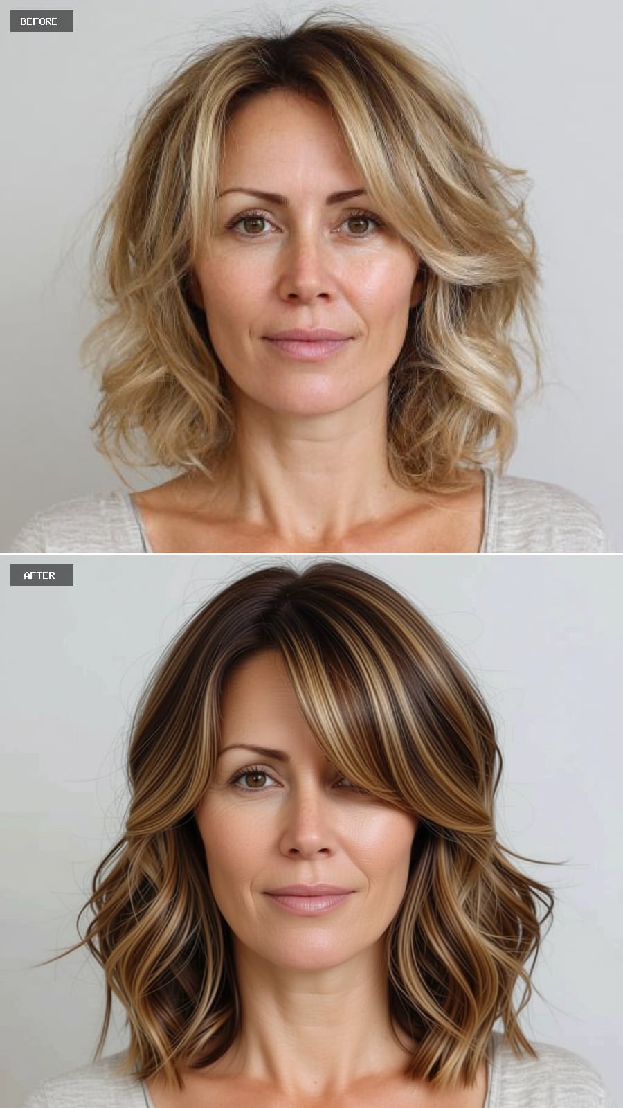 This Look on a Heart-Shaped Face with Fair Skin