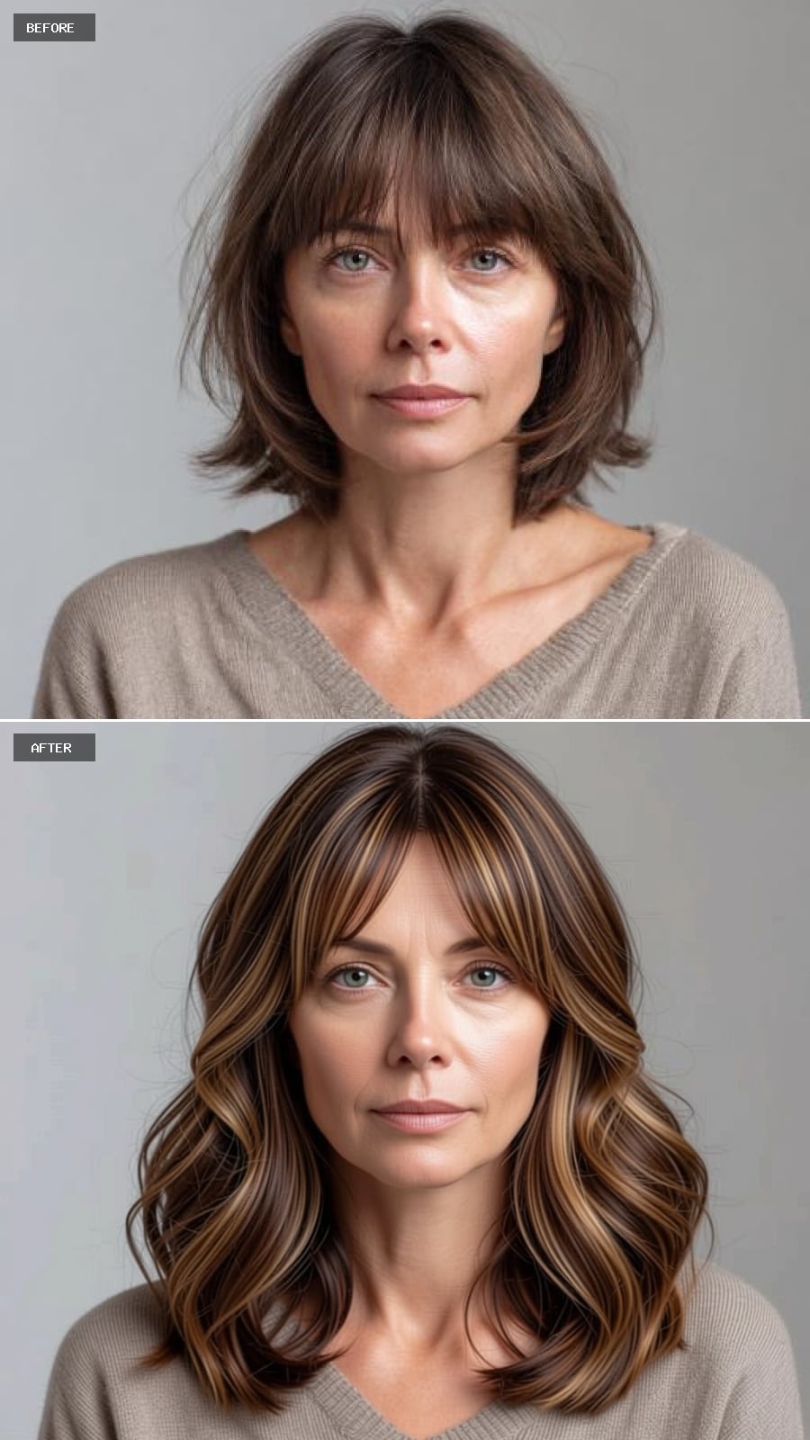 A Round Face Finds Balance with This Style