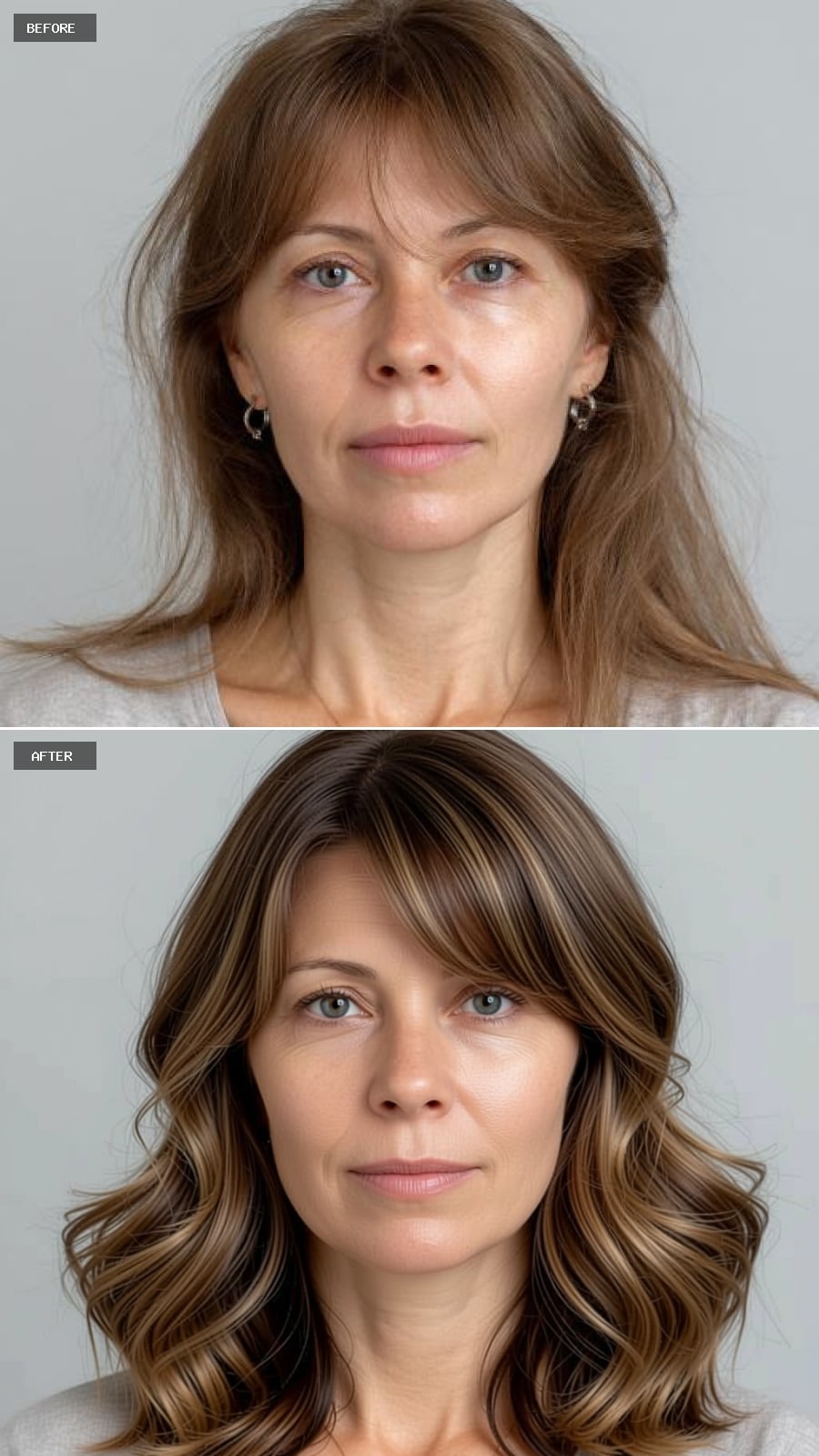 Cool Undertones Warmed by Caramel Highlights