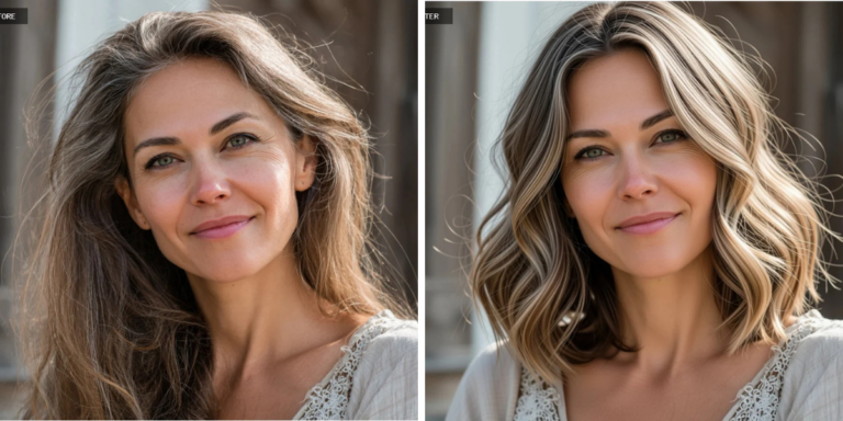 One 40 Year Old Woman with Long, Tired Hair, 23 Genius Before-And-After Hairstyle Transformations
