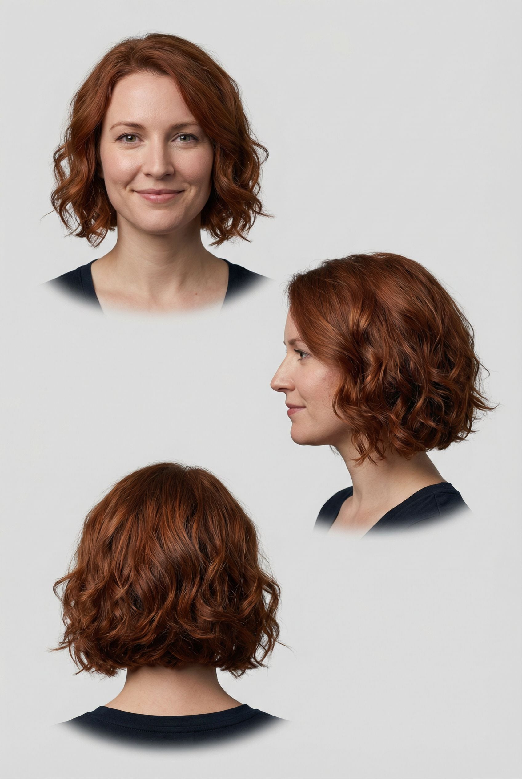 Wavy Layered Bob with Loose Curls and Natural Movement