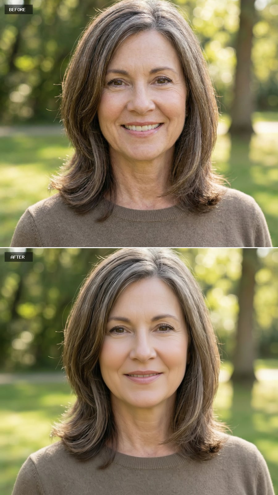 Complete Upper Face Smoothing