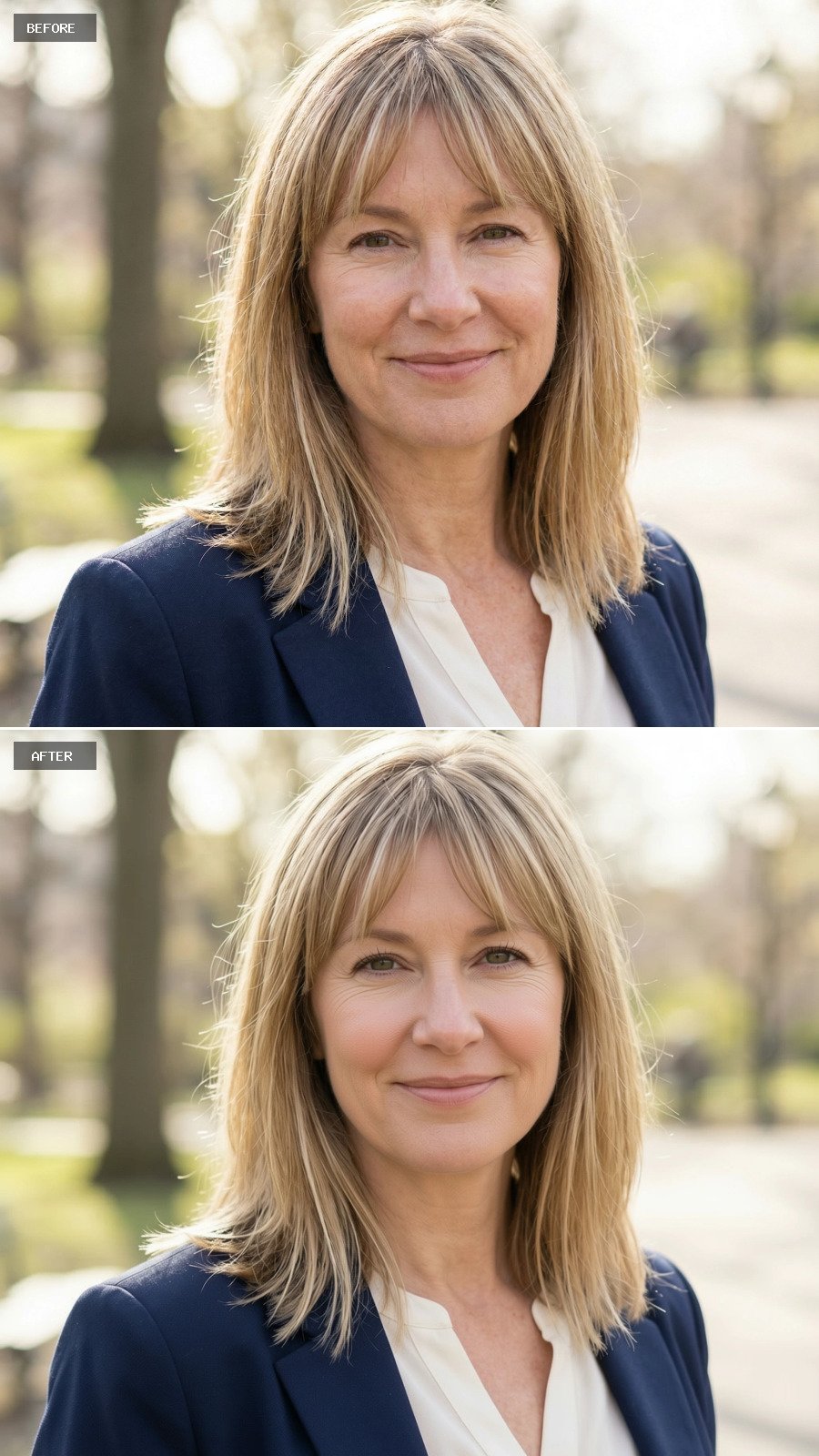 Smooth Eye Corners - No Crow's Feet