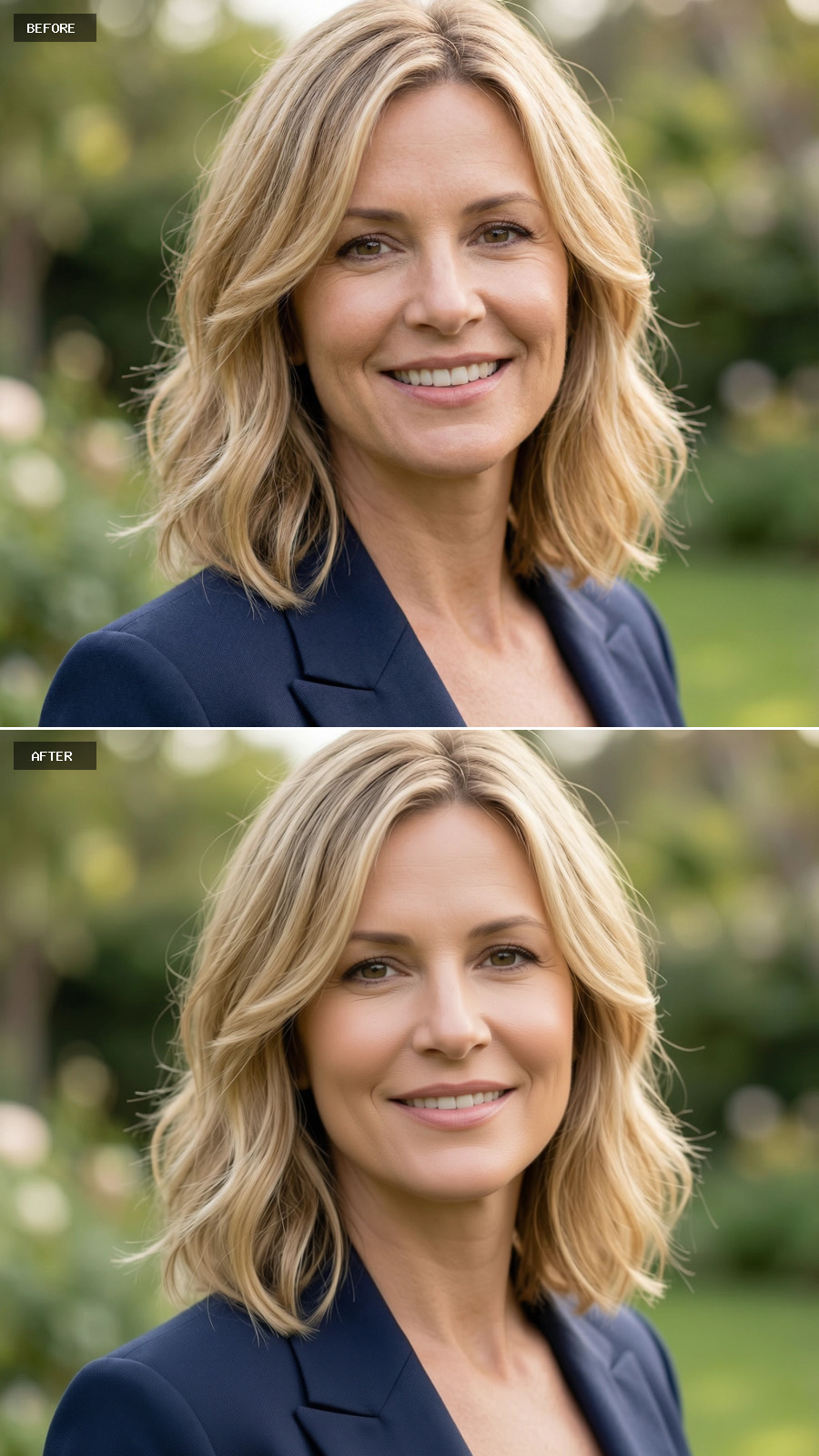 Smooth Eye Corners - No Crow's Feet